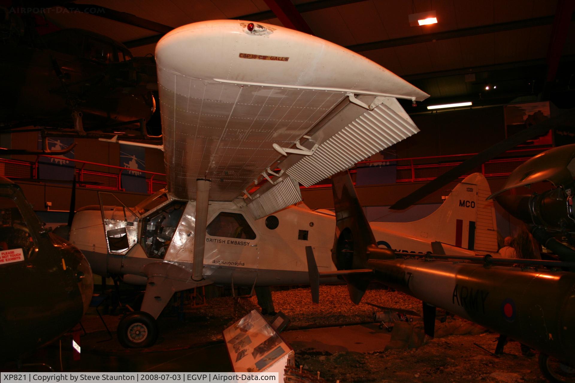 XP821, De Havilland Canada DHC-2 Beaver AL.1 C/N 1484, Taken at the Museum of Army Flying, Middle Wallop July 2008.