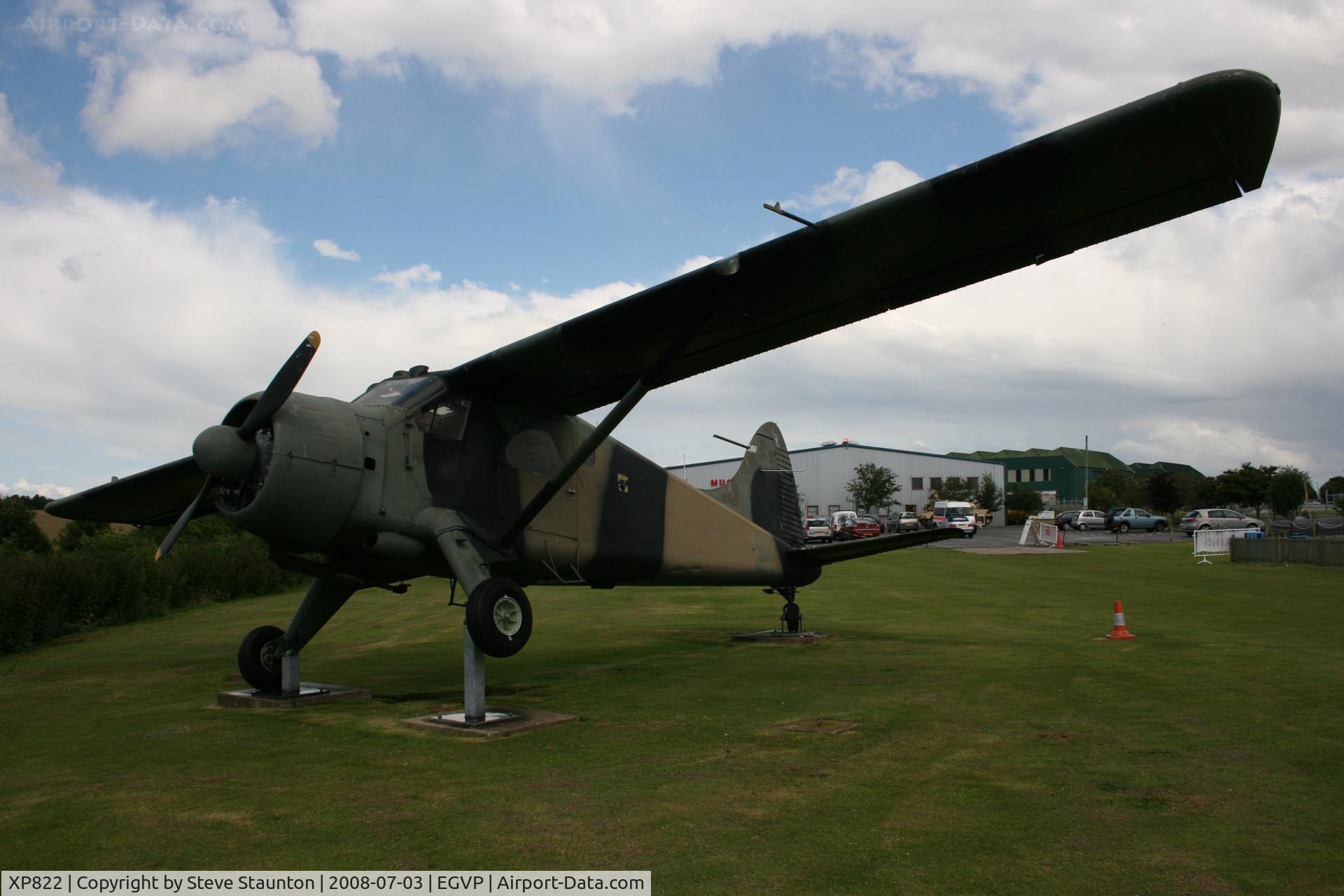 XP822, De Havilland Canada DHC-2 Beaver AL.1 C/N 1486, Taken at the Museum of Army Flying, Middle Wallop July 2008.