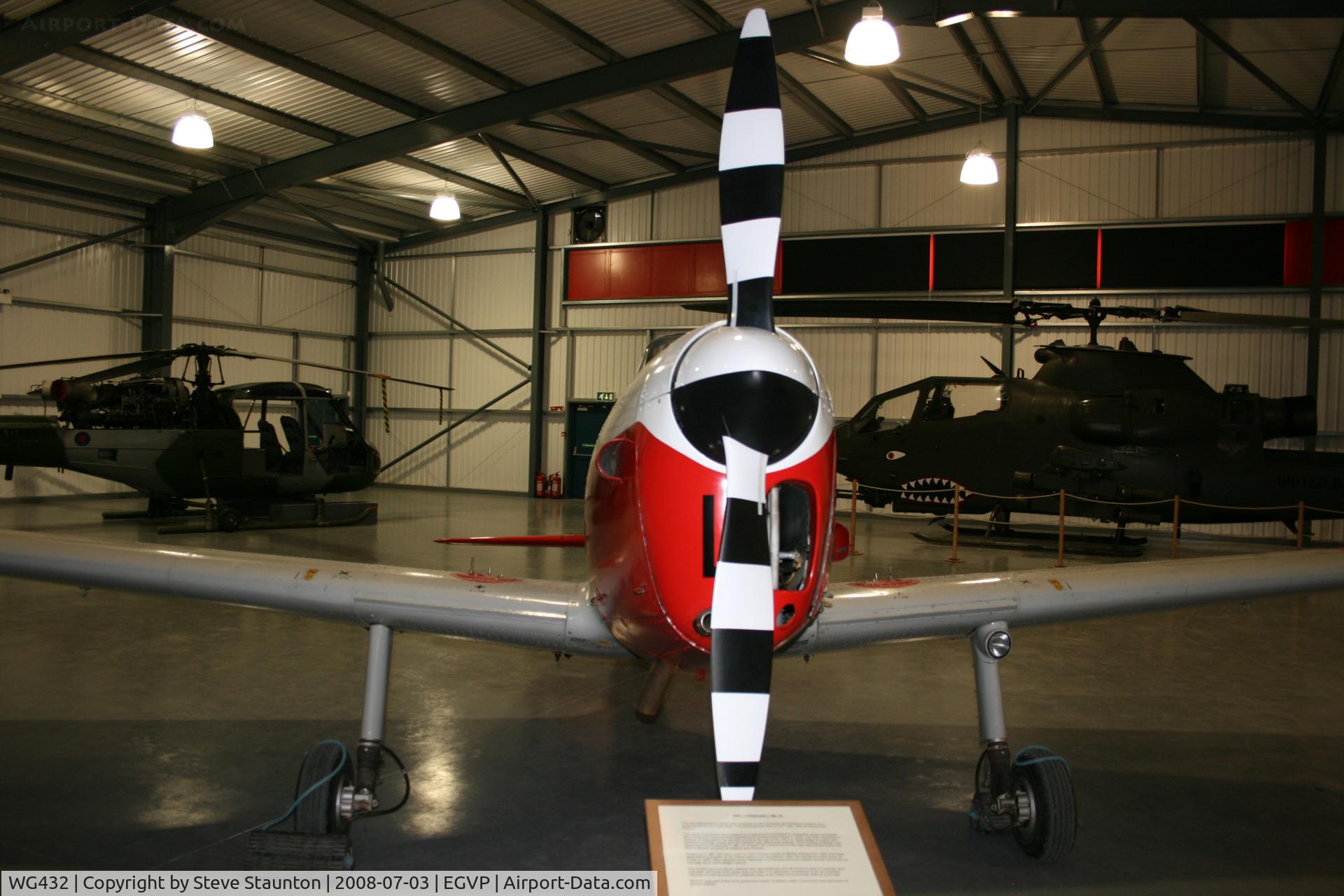 WG432, 1951 De Havilland DHC-1 Chipmunk T.10 C/N C1/0506, Taken at the Museum of Army Flying, Middle Wallop July 2008.