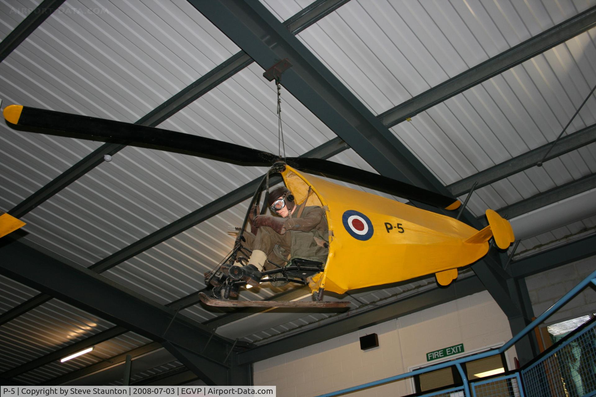 P-5, Hafner Rotachute III C/N N/K, Taken at the Museum of Army Flying, Middle Wallop July 2008.