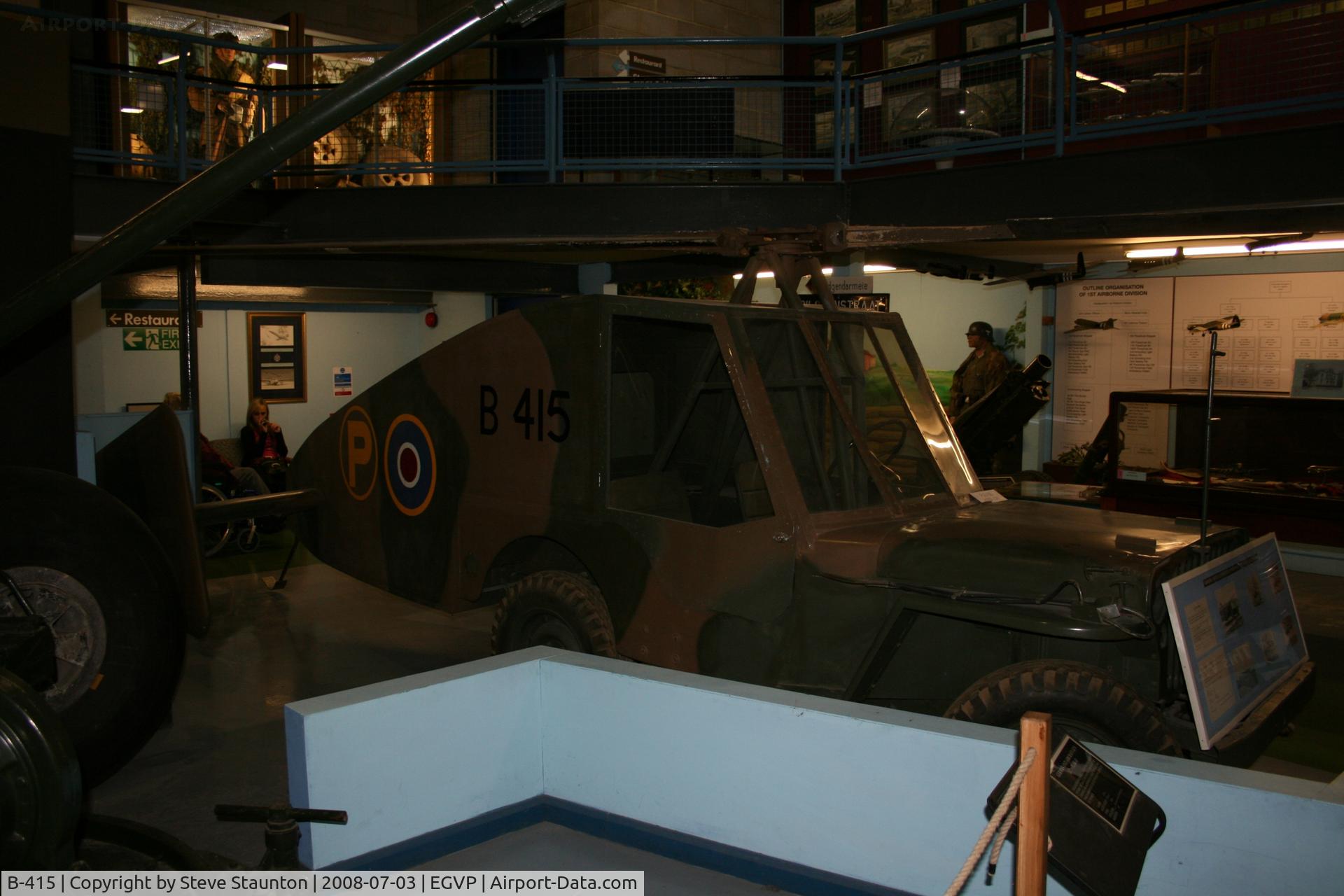 B-415, Hafner Rotajeep C/N Not found B-415, Taken at the Museum of Army Flying, Middle Wallop July 2008.