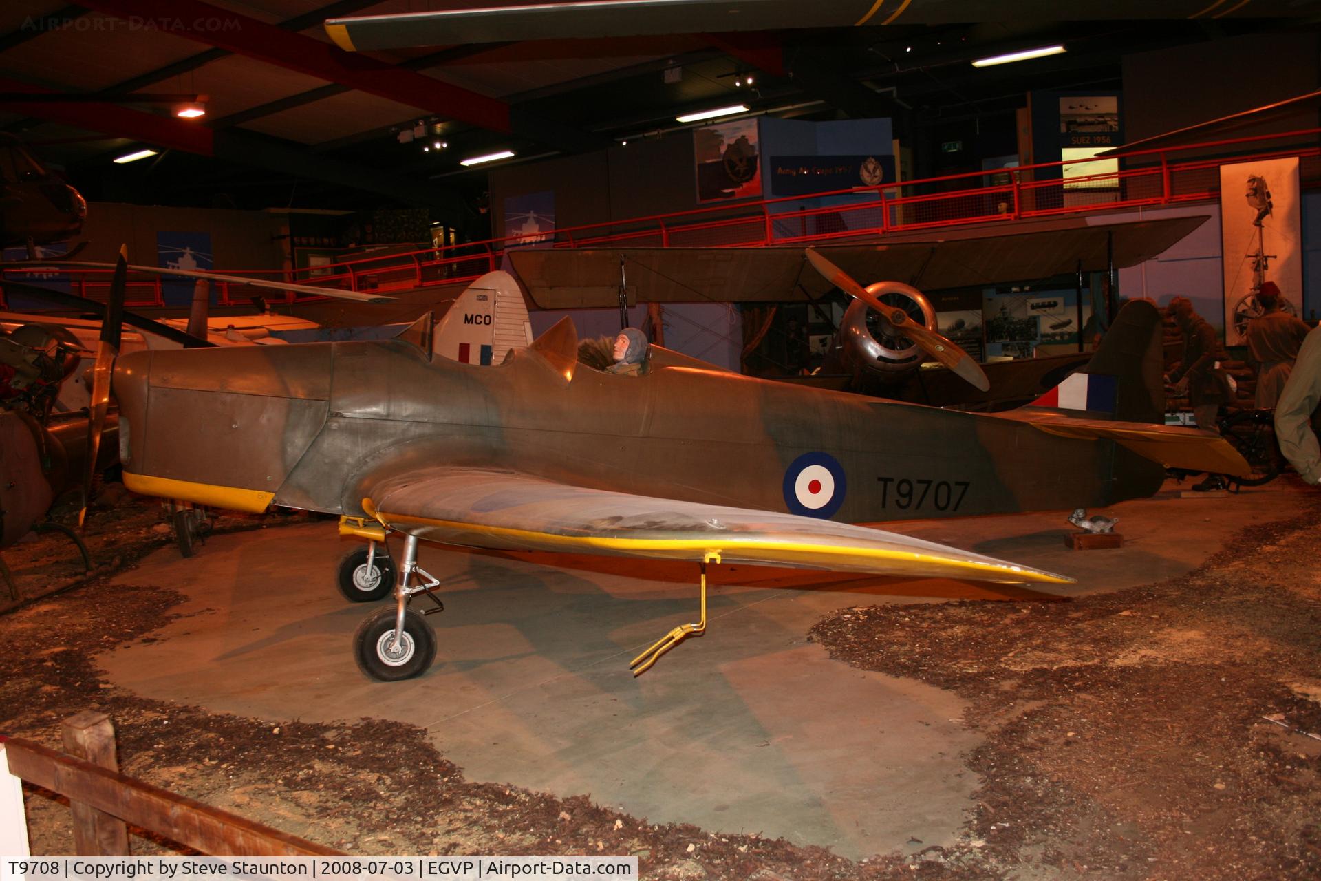 T9708, Miles Magister I C/N N/K, Taken at the Museum of Army Flying, Middle Wallop July 2008.