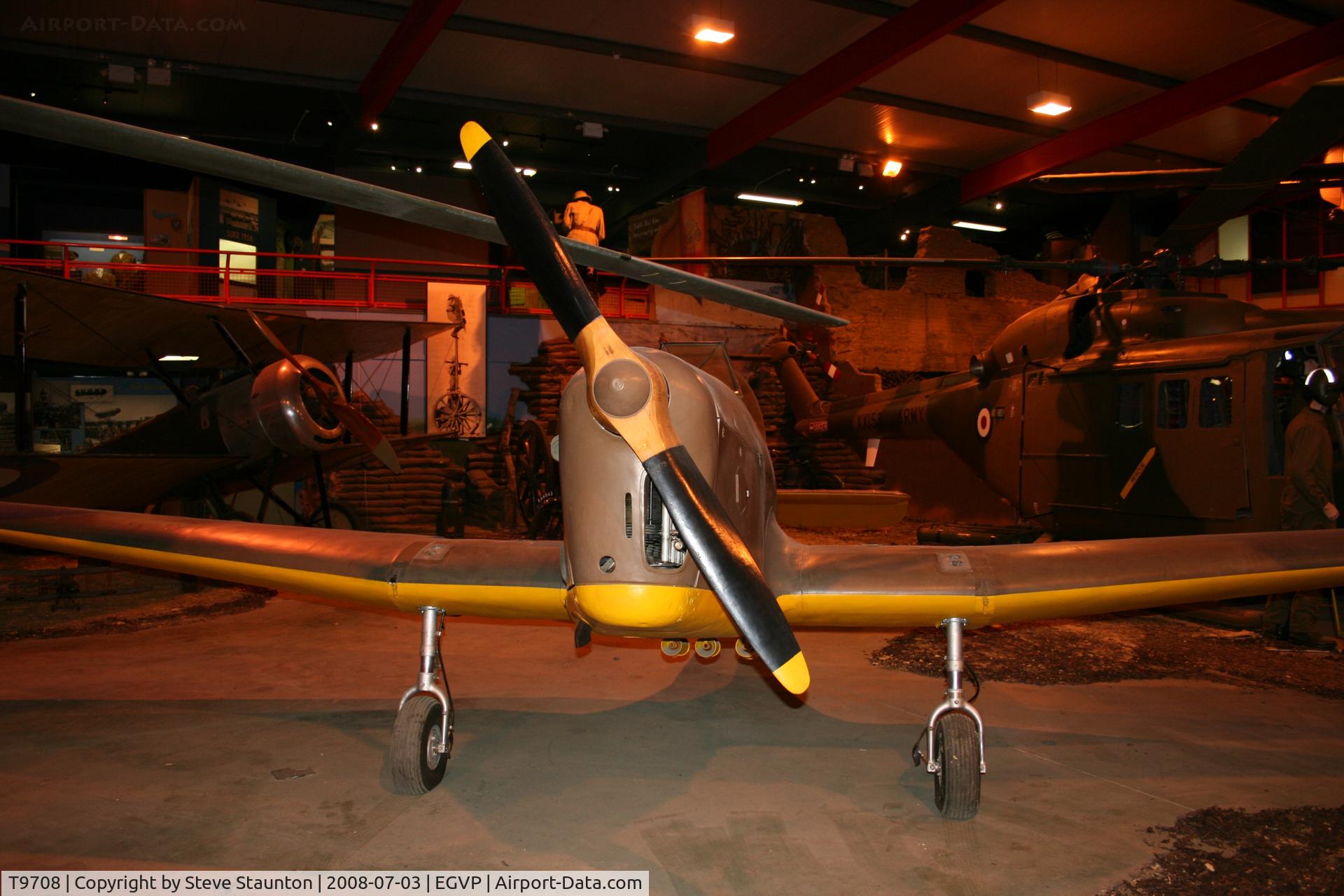 T9708, Miles Magister I C/N N/K, Taken at the Museum of Army Flying, Middle Wallop July 2008.