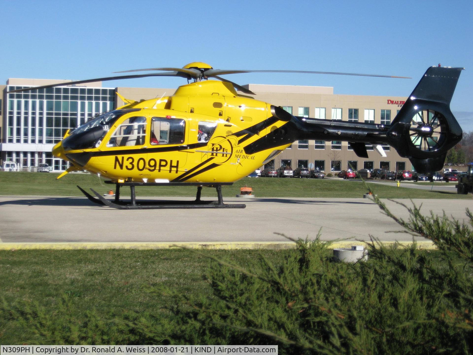 N309PH, 2005 Eurocopter EC-135P-2 C/N 0403, Photo at Conseco landing pad Carmel, Indiana