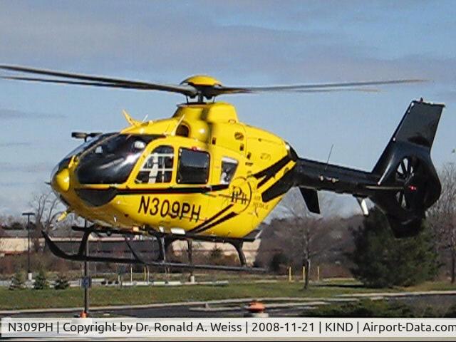 N309PH, 2005 Eurocopter EC-135P-2 C/N 0403, Photo at Conseco landing pad Carmel, Indiana