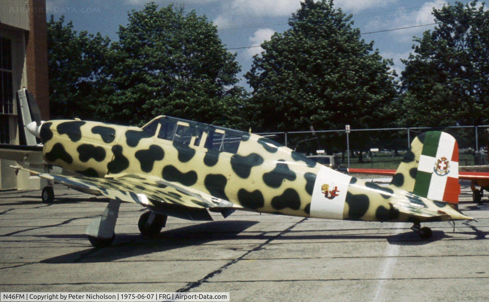 N46FM, 1950 Fiat G-46-3B C/N 141, Ex Italian AF serial MM53091 - a rare bird in US then and apparently still rare.