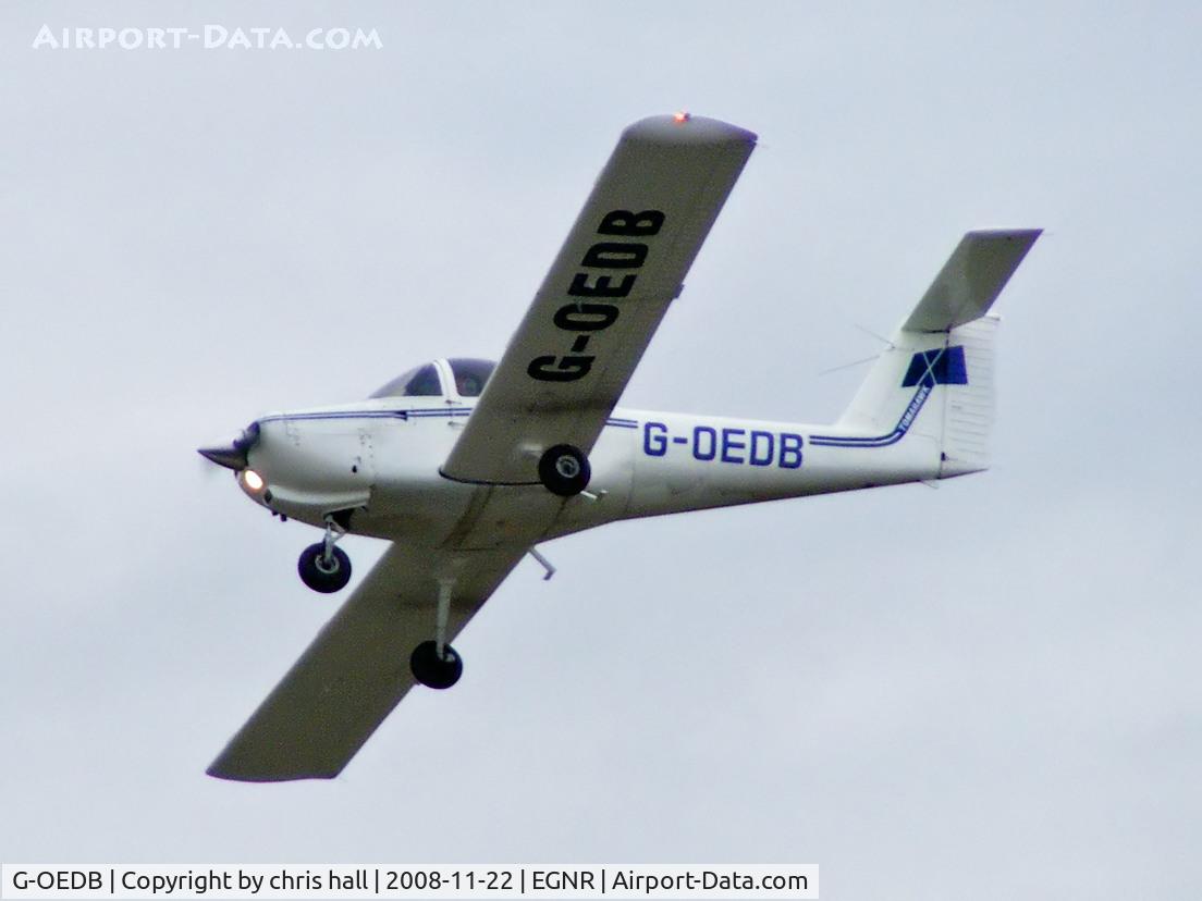 G-OEDB, 1978 Piper PA-38-112 Tomahawk Tomahawk C/N 38-79A0167, performing circuits at Hawarden