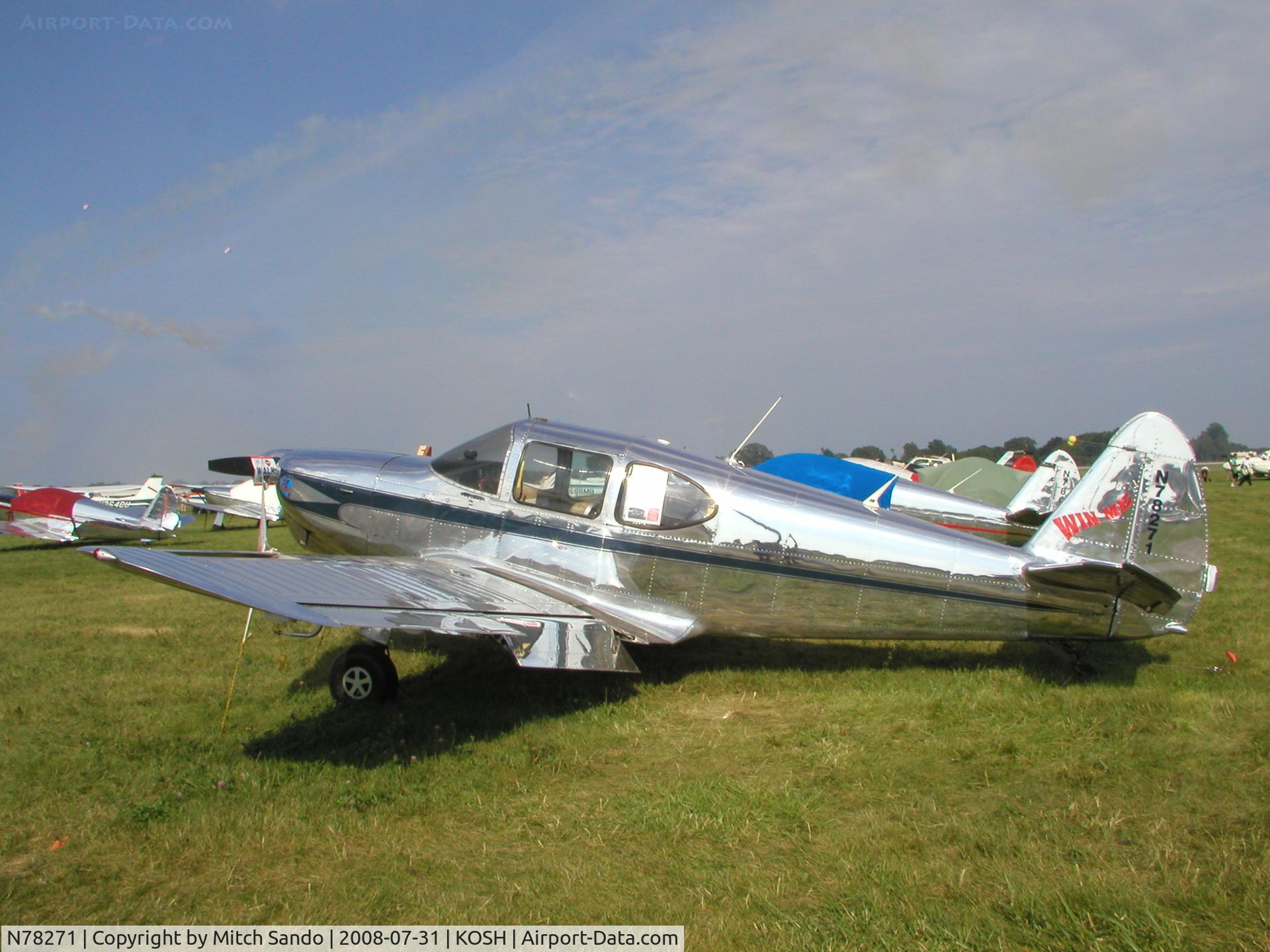 N78271, 1946 Globe GC-1B Swift C/N 2271, EAA AirVenture 2008.