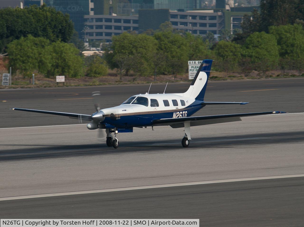 N26TG, 1999 Piper PA-46-350P Malibu Mirage C/N 4636193, N26TG arriving on RWY 21
