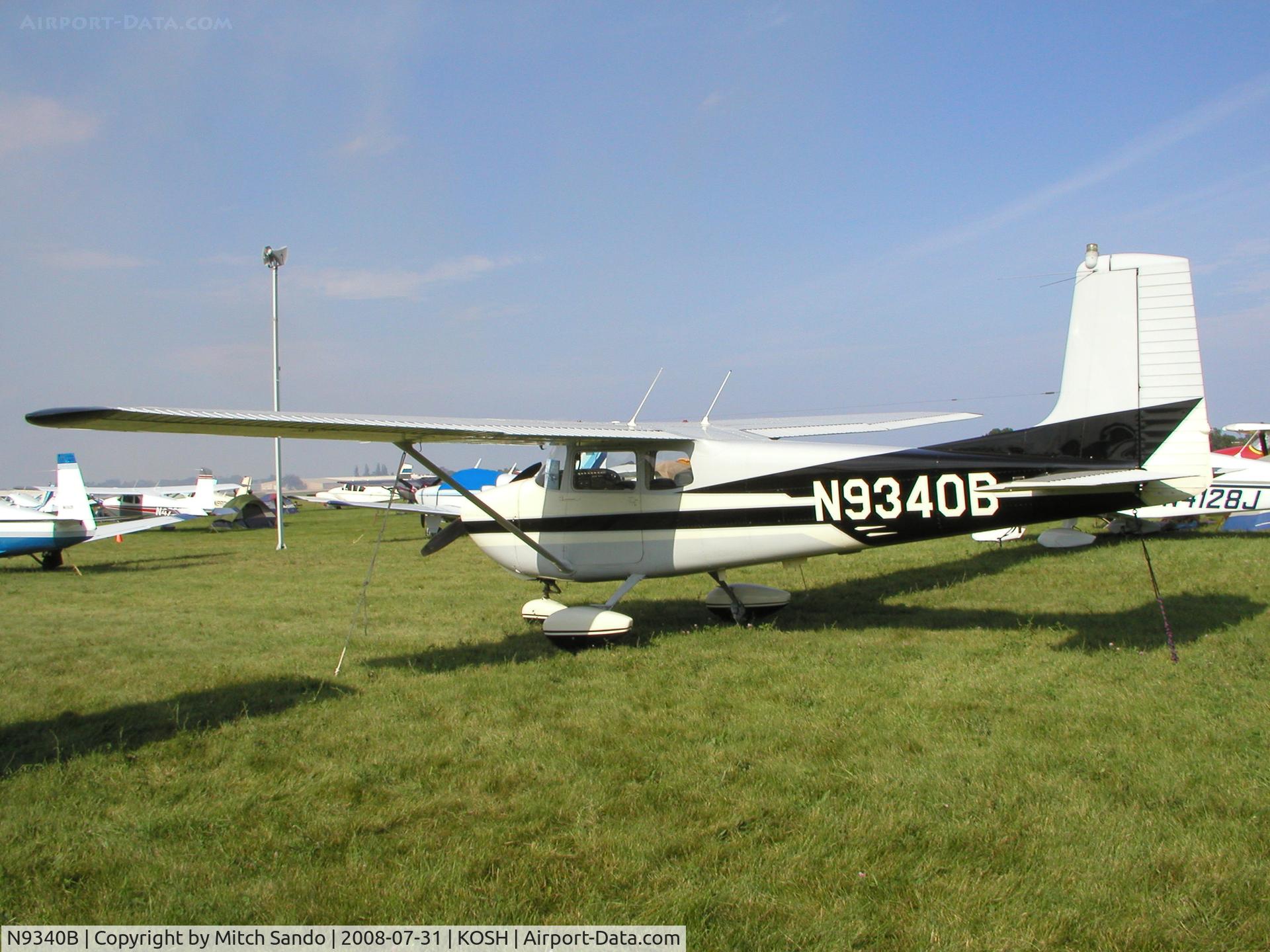 N9340B, 1958 Cessna 175 Skylark C/N 55140, EAA AirVenture 2008.