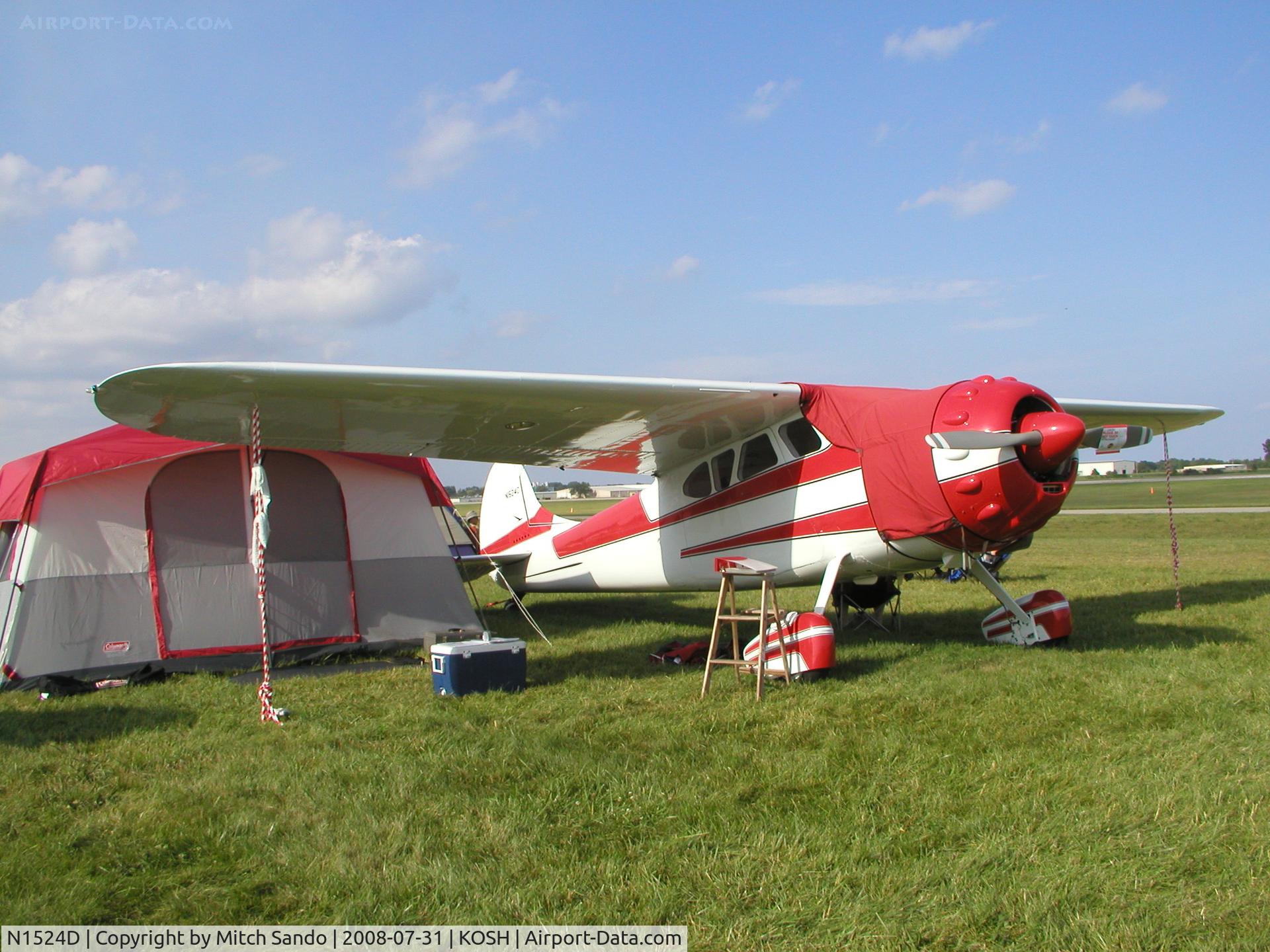 N1524D, 1952 Cessna 195A C/N 7746, EAA AirVenture 2008.