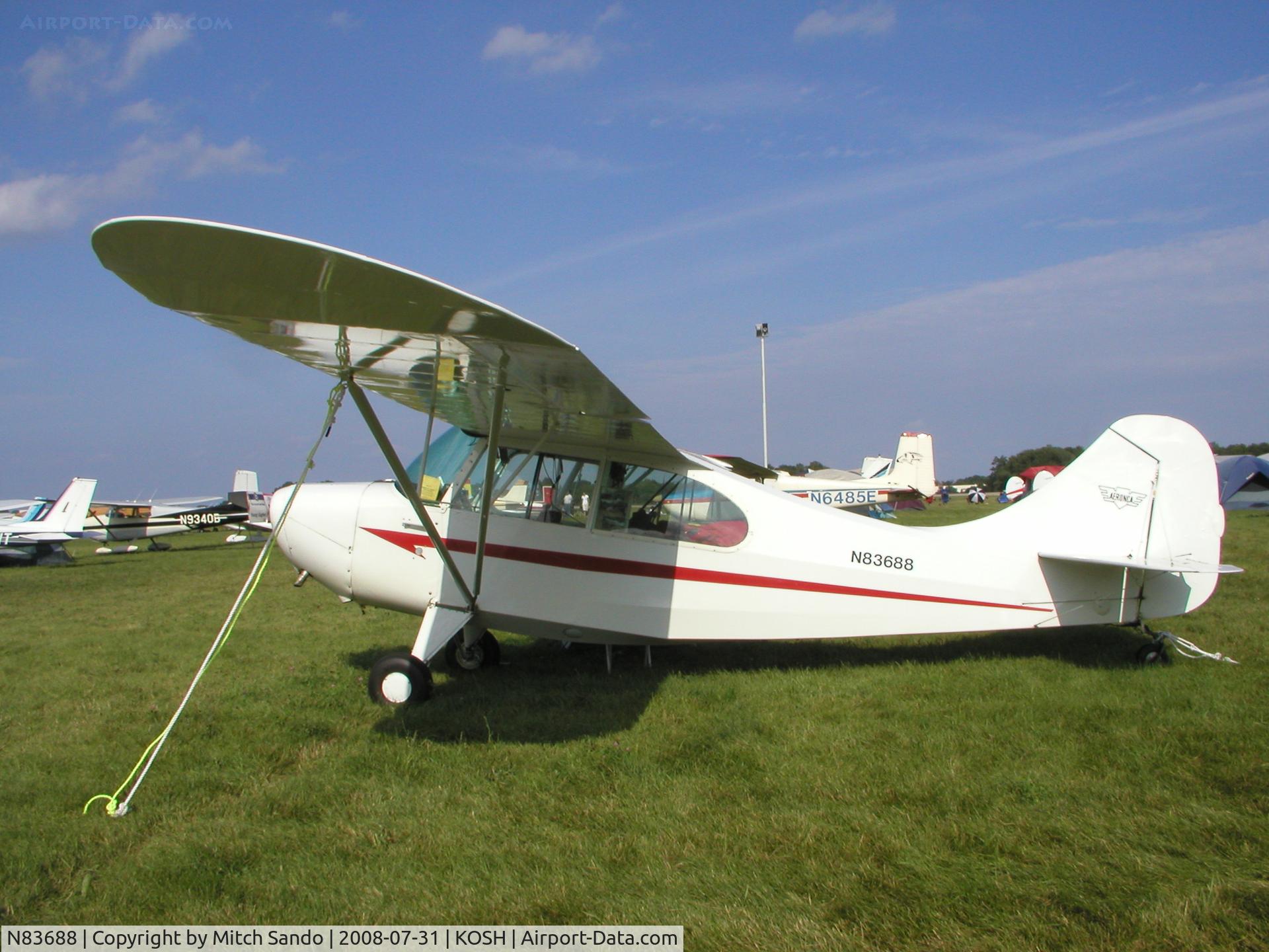 N83688, 1946 Champion 7AC C/N 7AC-2366, EAA AirVenture 2008.
