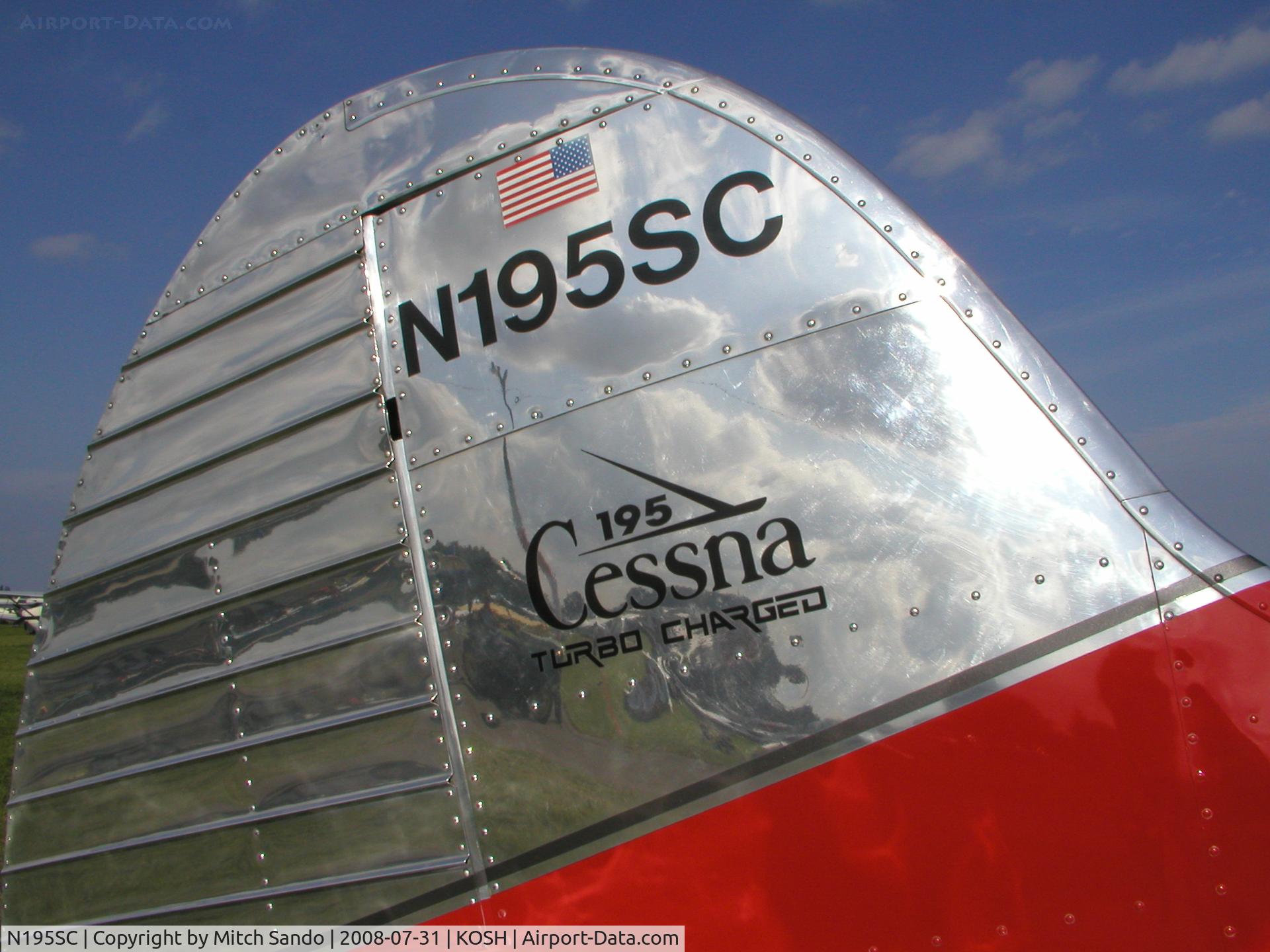 N195SC, 1949 Cessna 195 C/N 7402, EAA AirVenture 2008.