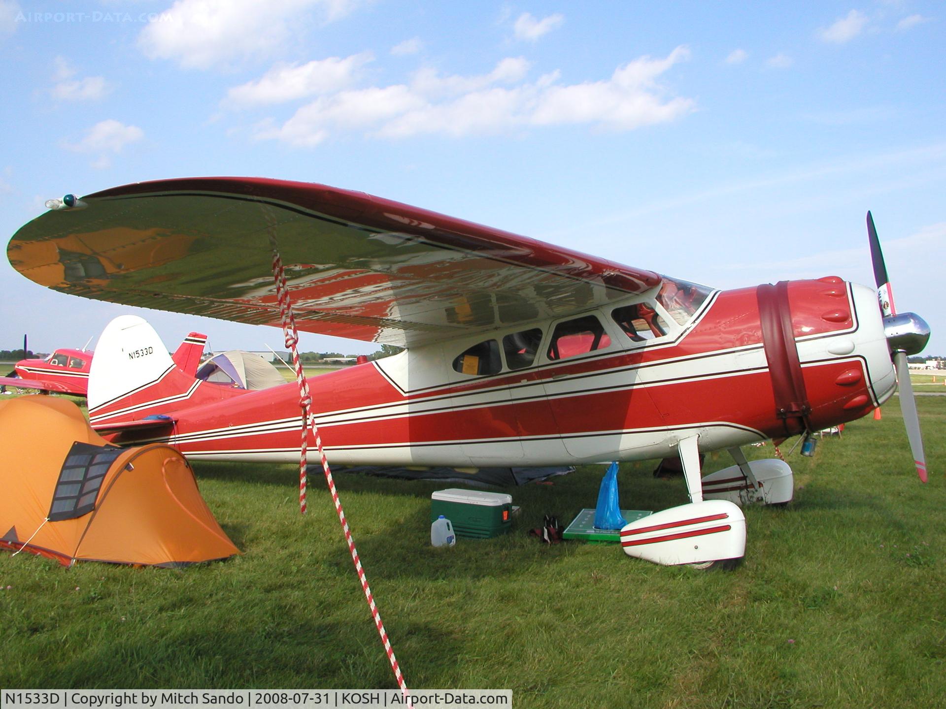 N1533D, 1952 Cessna 195 C/N 7755, EAA AirVenture 2008.