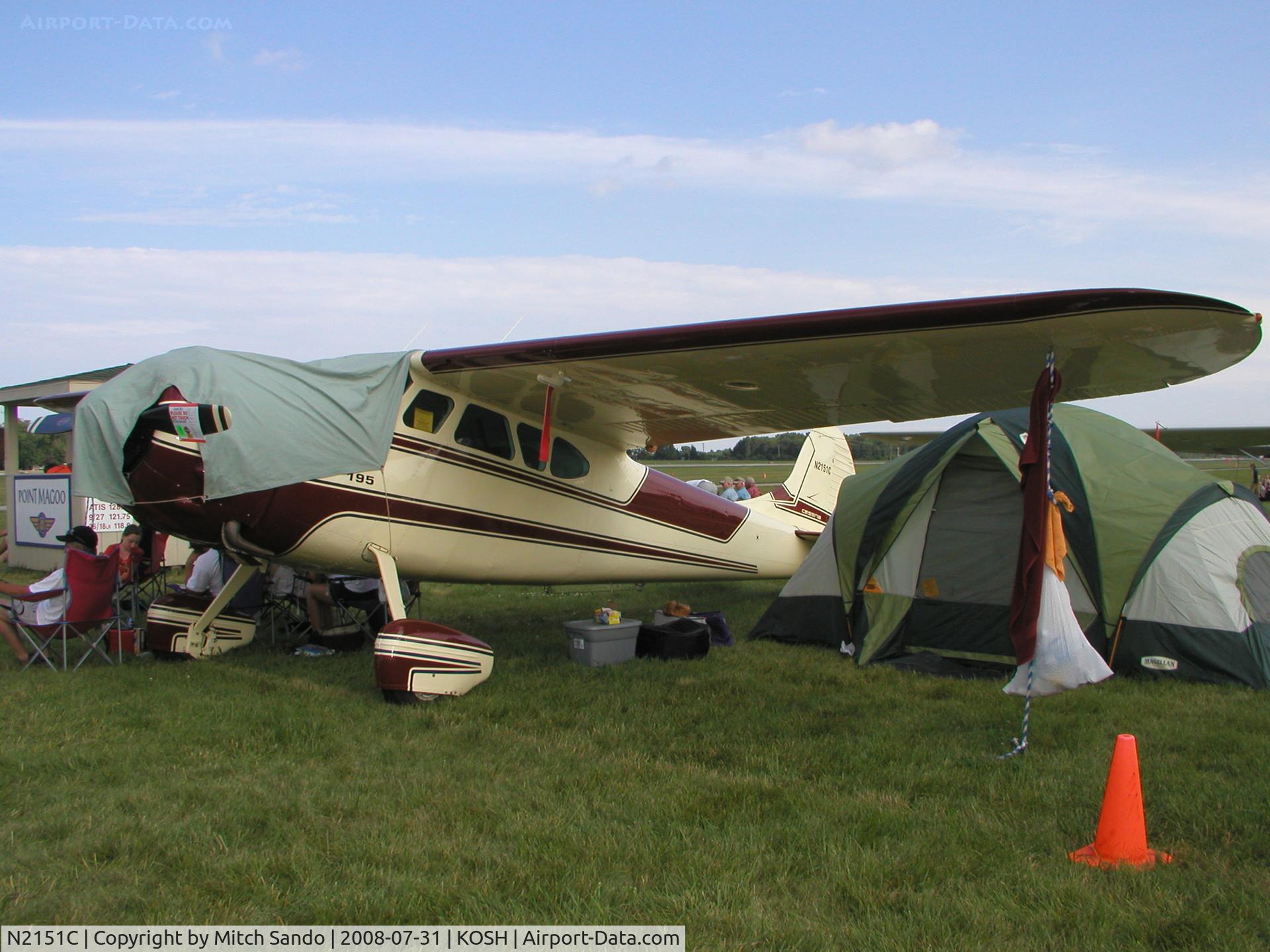 N2151C, 1954 Cessna 195B Businessliner C/N 16136, EAA AirVenture 2008.