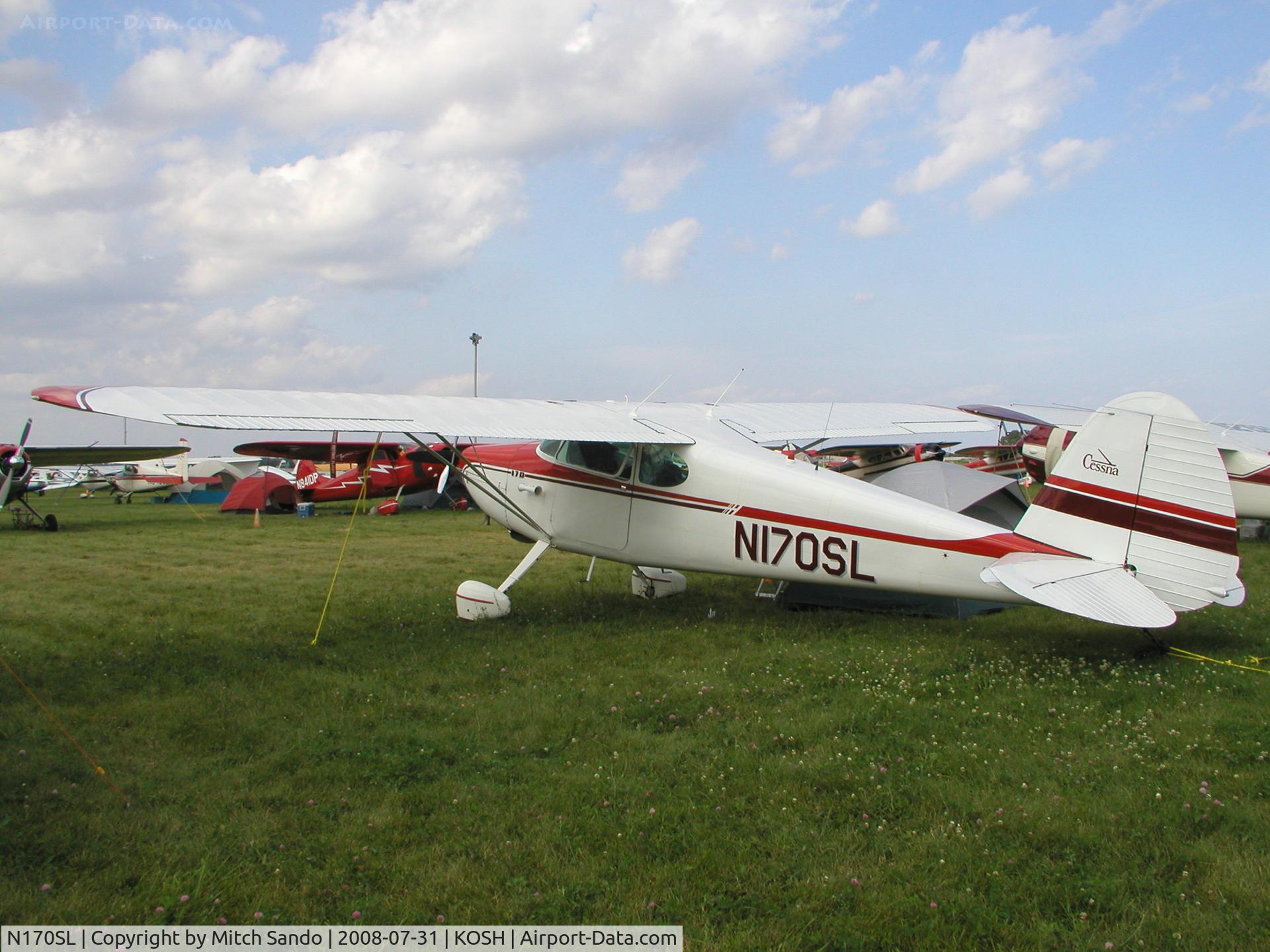 N170SL, 1948 Cessna 170 C/N 18138, EAA AirVenture 2008.
