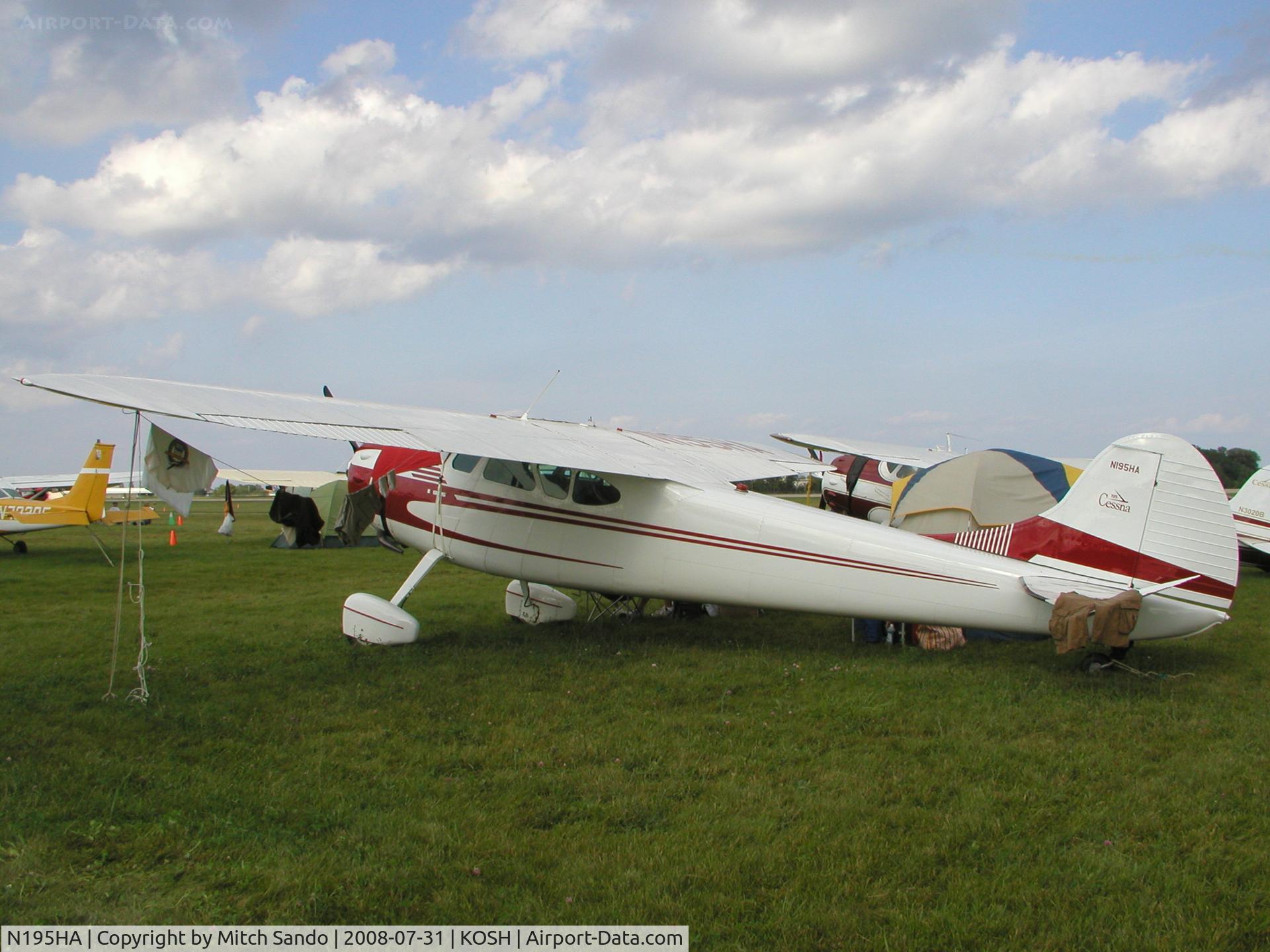 N195HA, 1965 Cessna 195 C/N 7438, EAA AirVenture 2008.