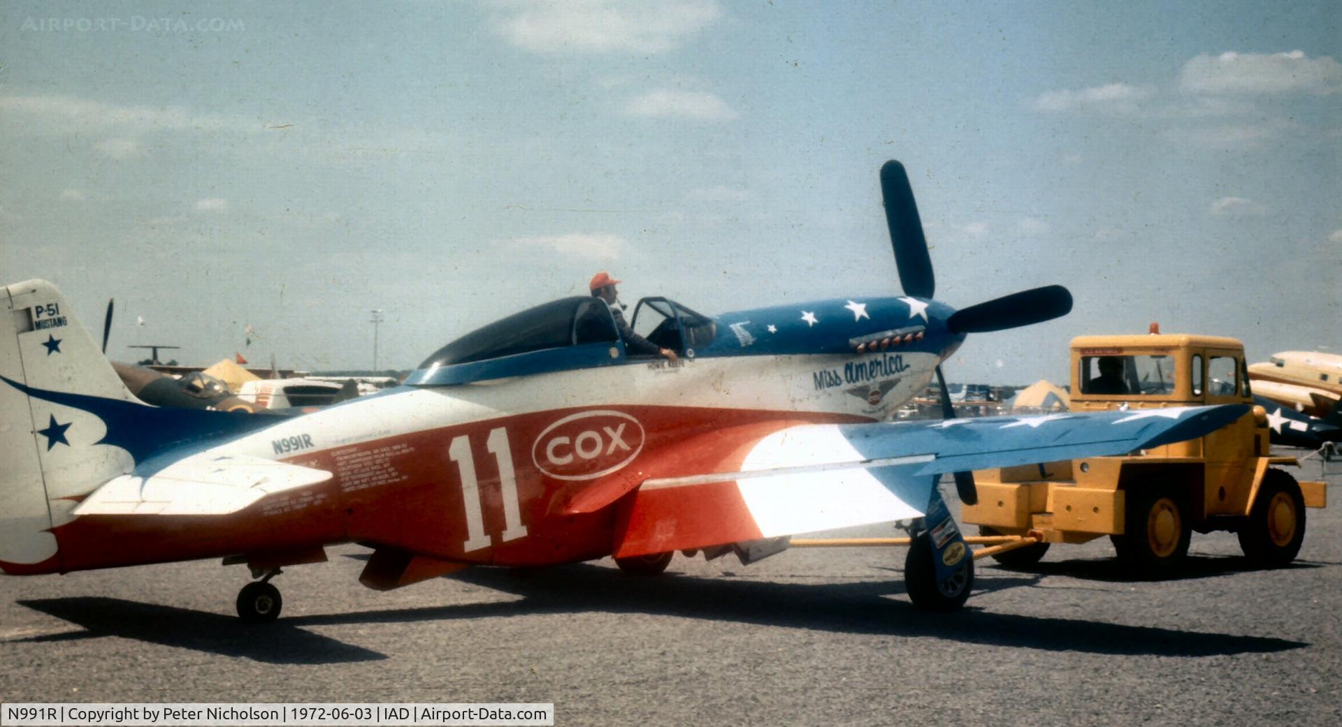 N991R, 1993 North American P-51D Mustang C/N 122-41076, 