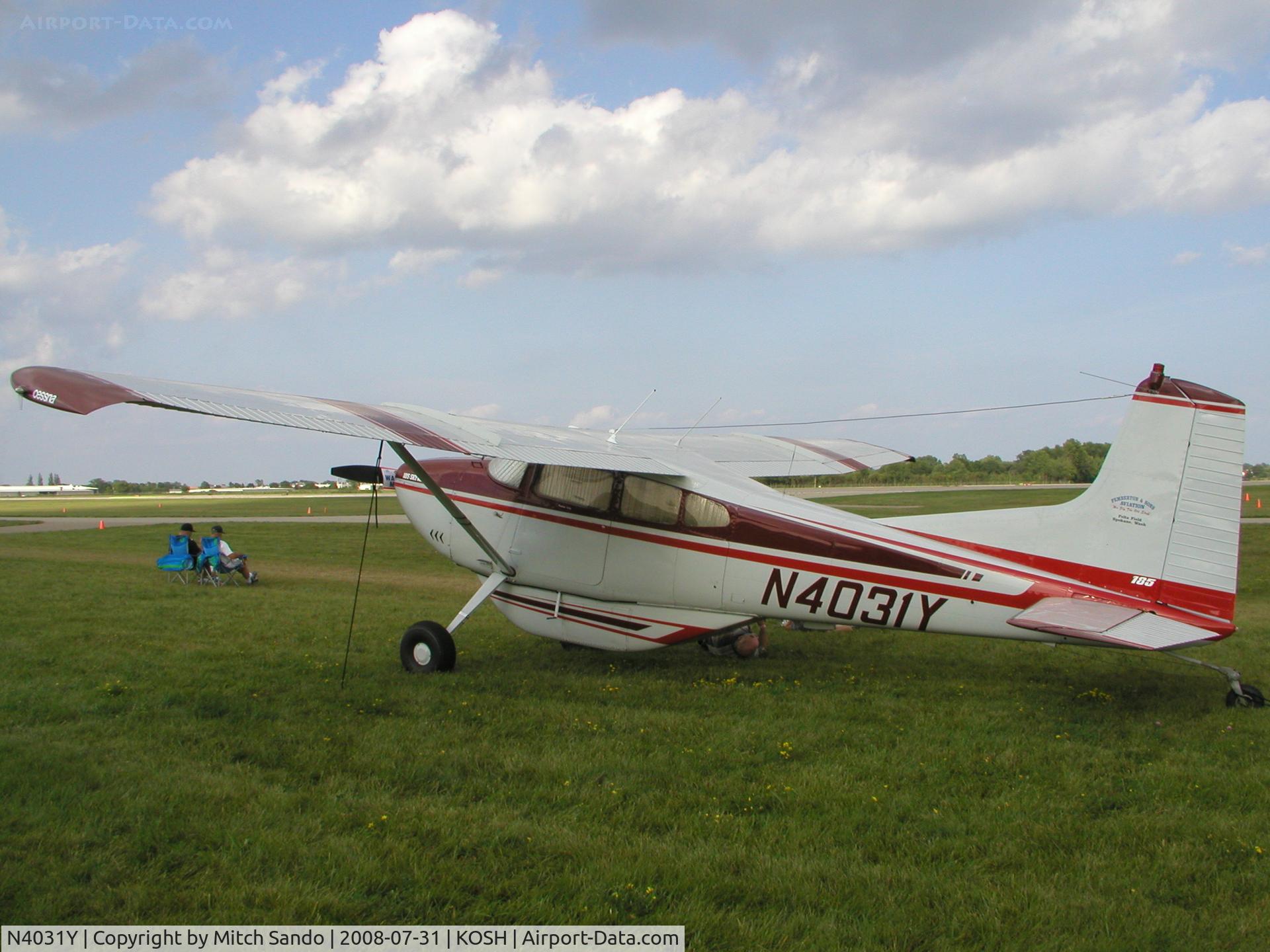 N4031Y, 1961 Cessna 185 Skywagon C/N 1850231, EAA AirVenture 2008.