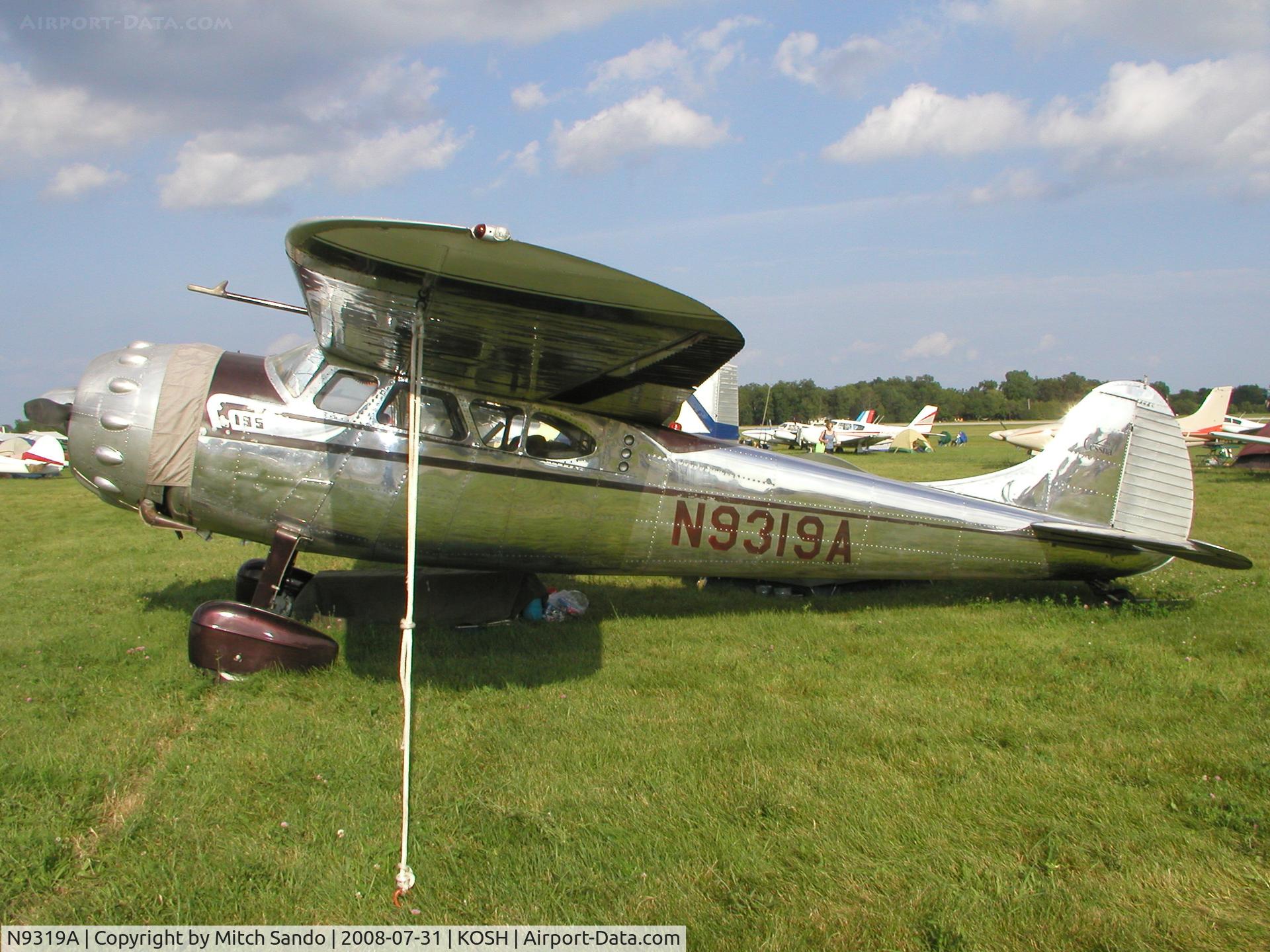 N9319A, 1949 Cessna 195 C/N 7398, EAA AirVenture 2008.