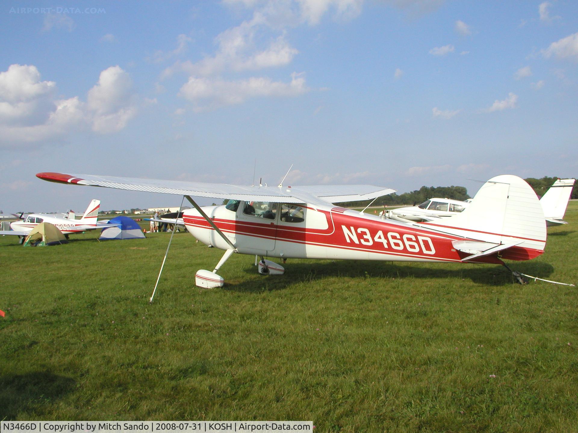 N3466D, 1955 Cessna 170B C/N 27009, EAA AirVenture 2008.