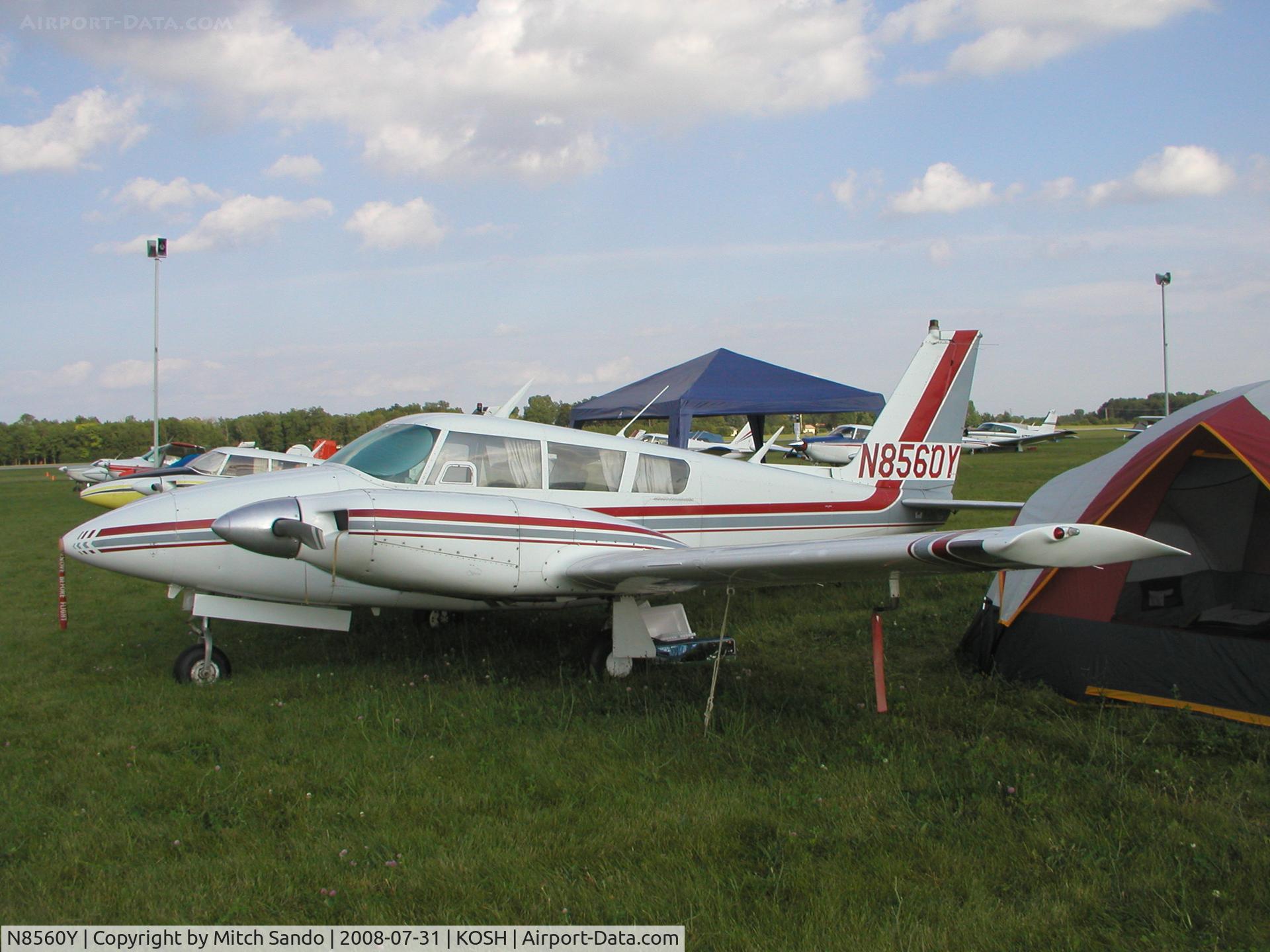 N8560Y, 1968 Piper PA-30 Twin Comanche C/N 30-1707, EAA AirVenture 2008.
