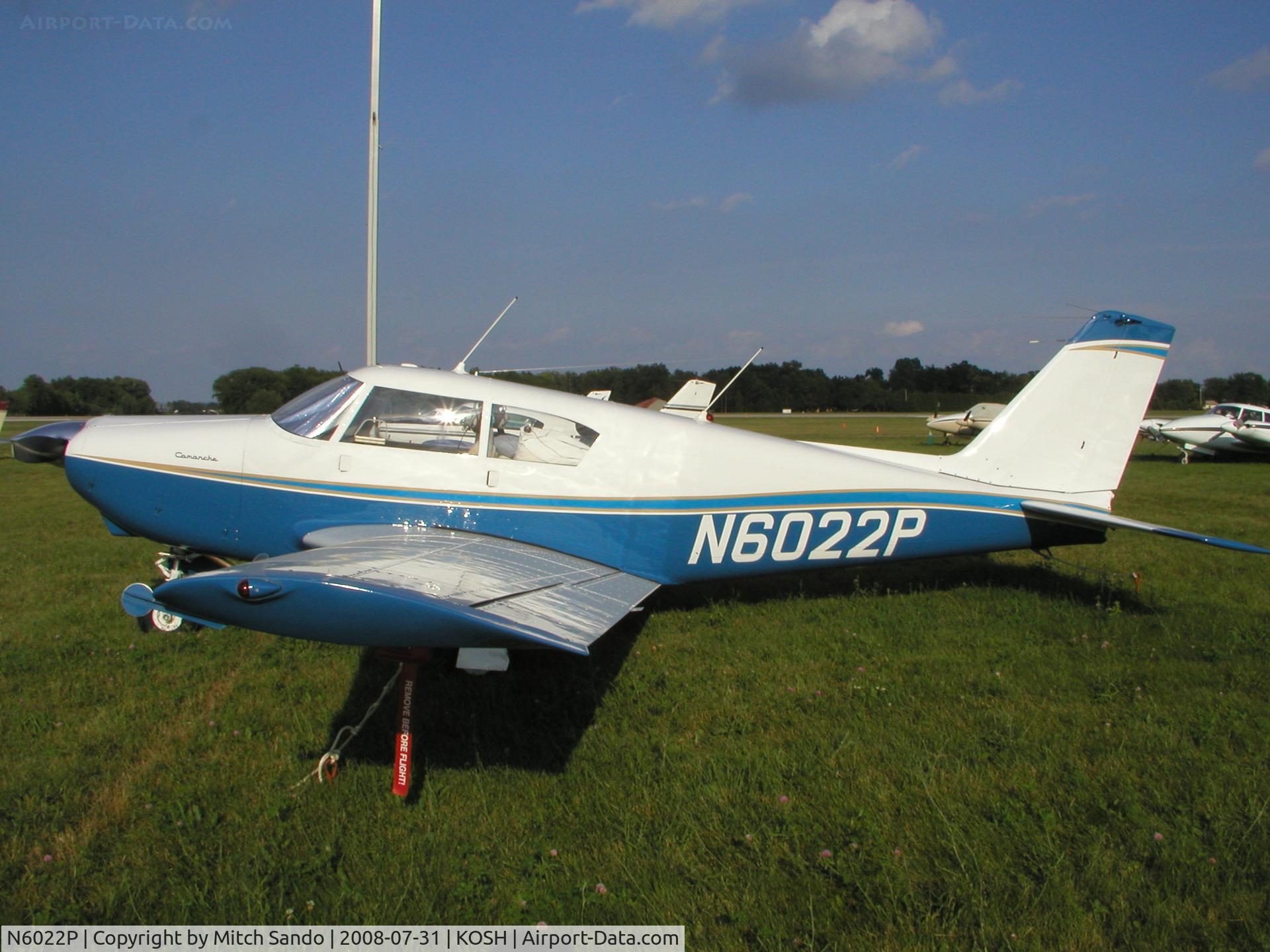 N6022P, 1959 Piper PA-24 Comanche C/N 24-1117, EAA AirVenture 2008.