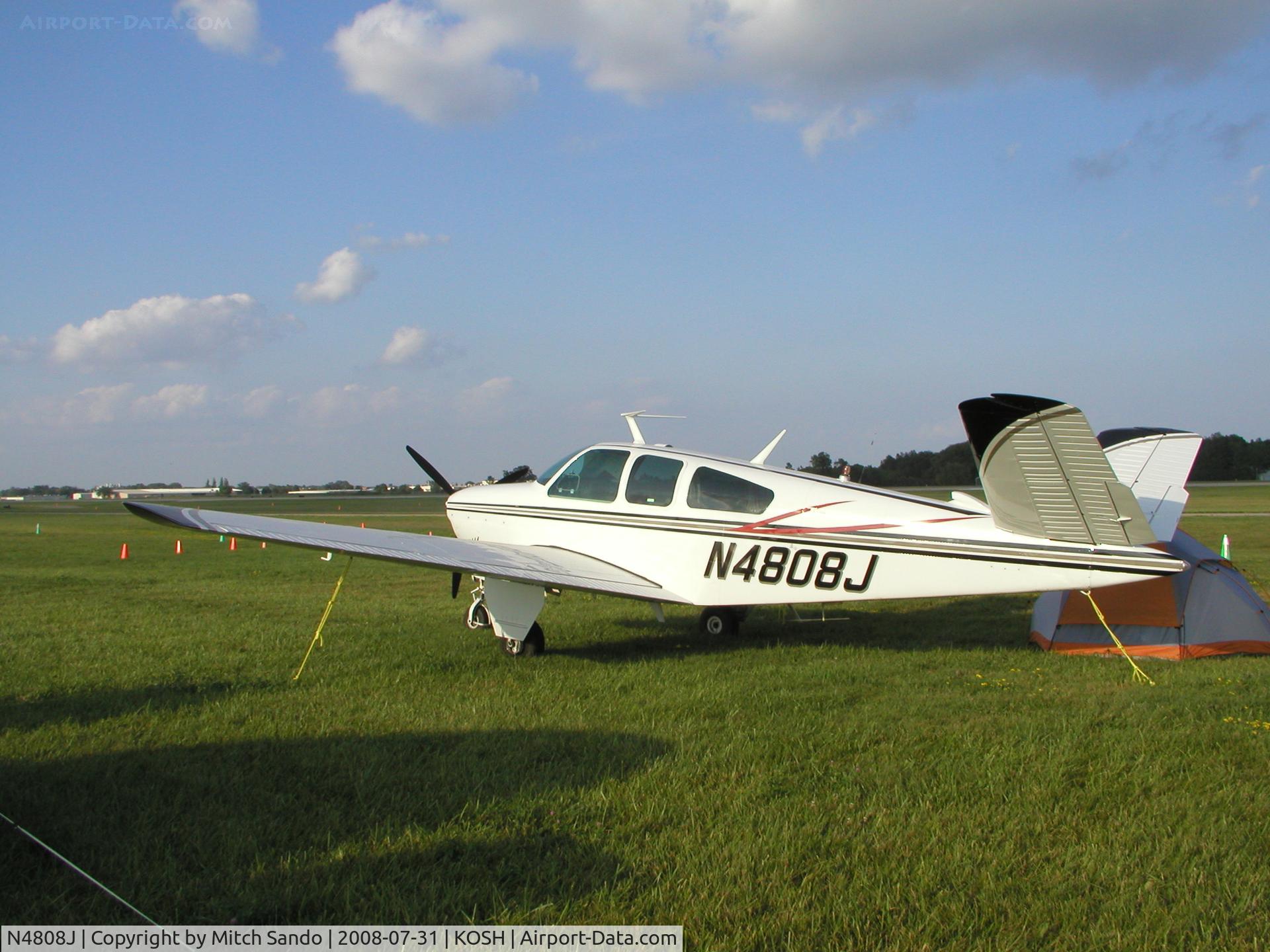 N4808J, 1966 Beech V35 Bonanza C/N D-8324, EAA AirVenture 2008.