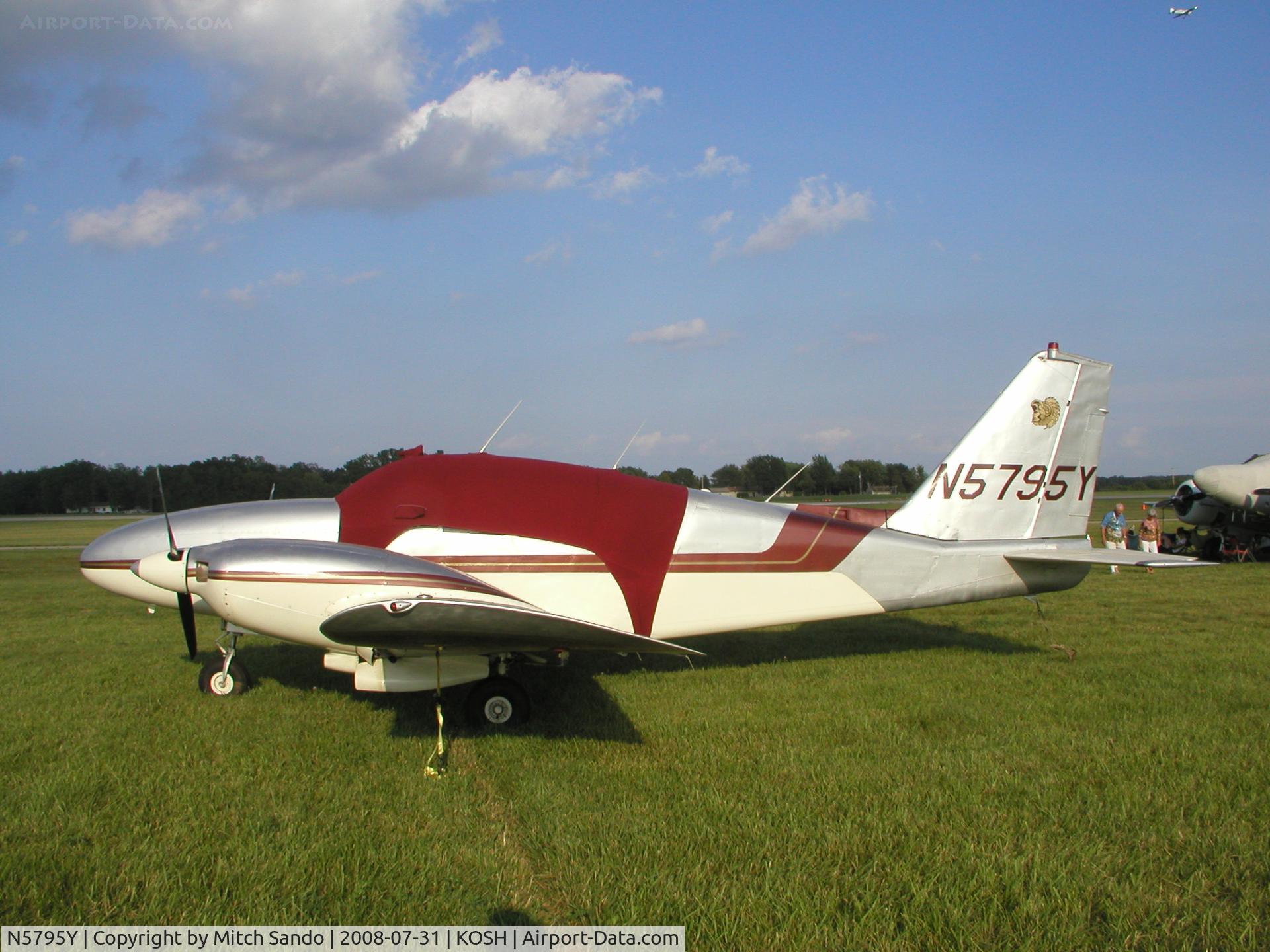 N5795Y, 1965 Piper PA-23-250 C/N 27-2891, EAA AirVenture 2008.