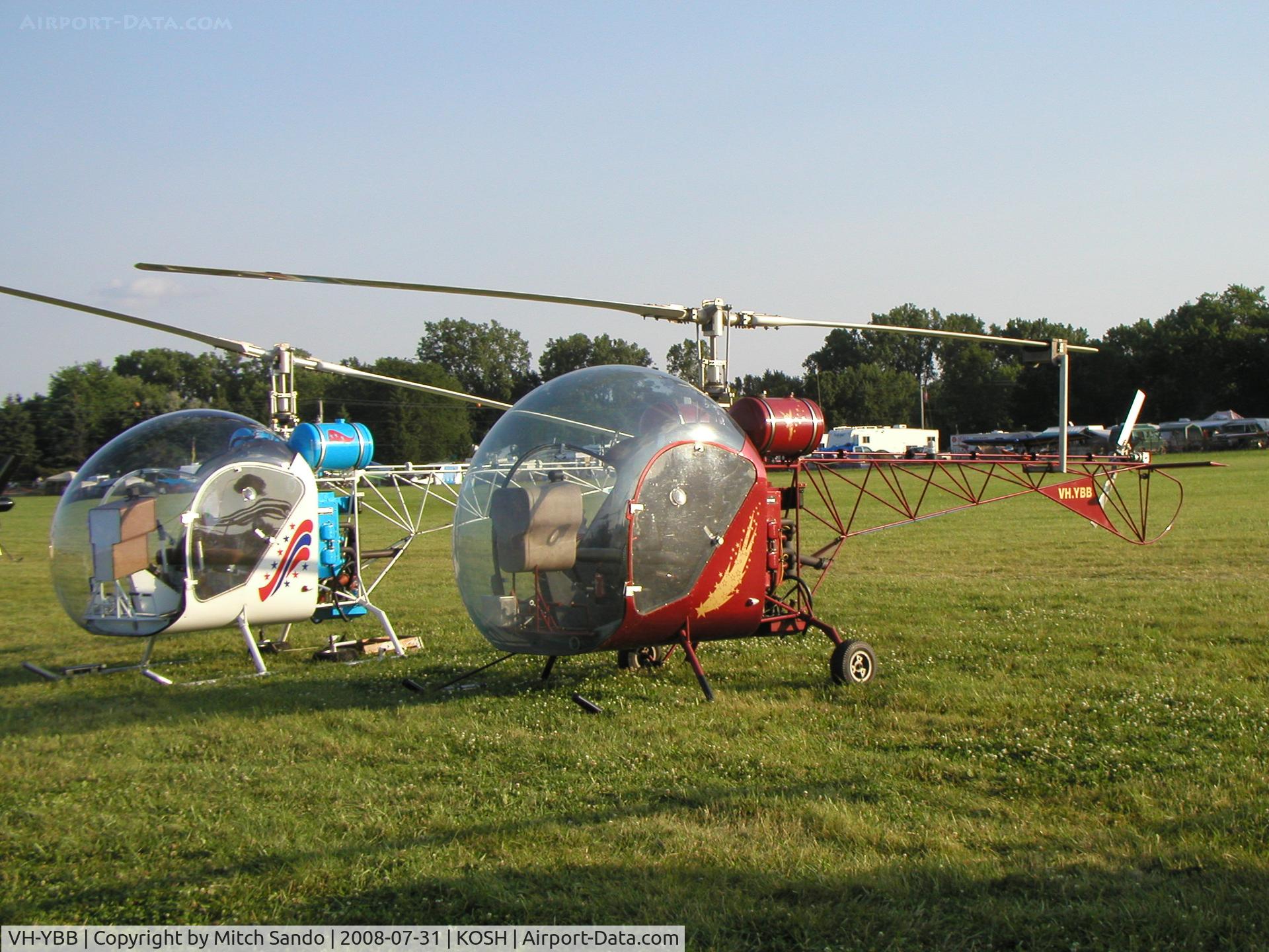 VH-YBB, 1999 Canadian Home Rotors Baby Belle C/N BB2054, EAA AirVenture 2008.