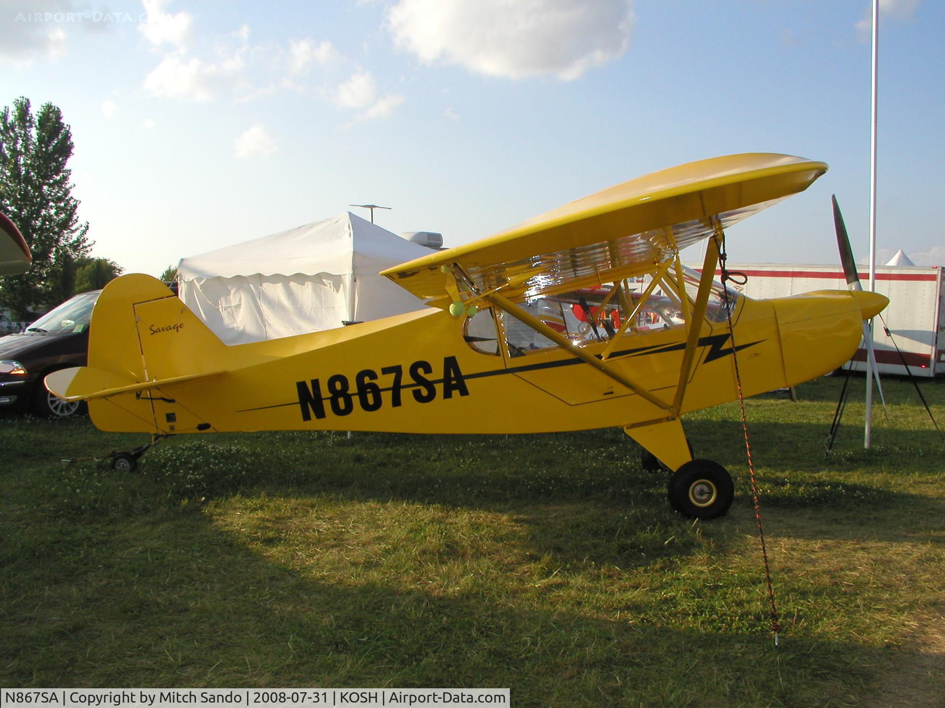 N867SA, 2007 Zlin Savage Classic C/N 0121, EAA AirVenture 2008.