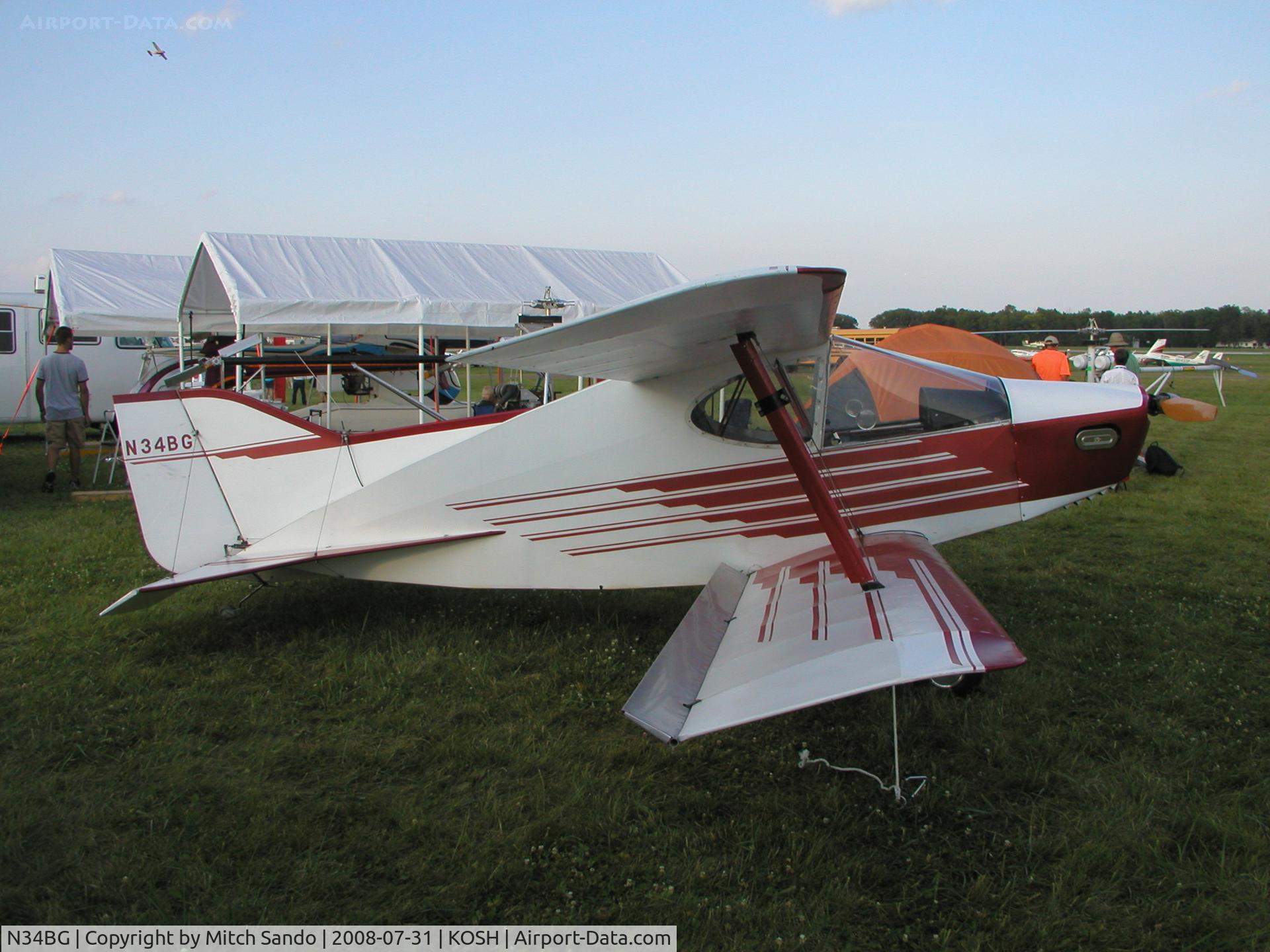 N34BG, Sorrell SNS-7 Hiperbipe C/N 1, EAA AirVenture 2008.