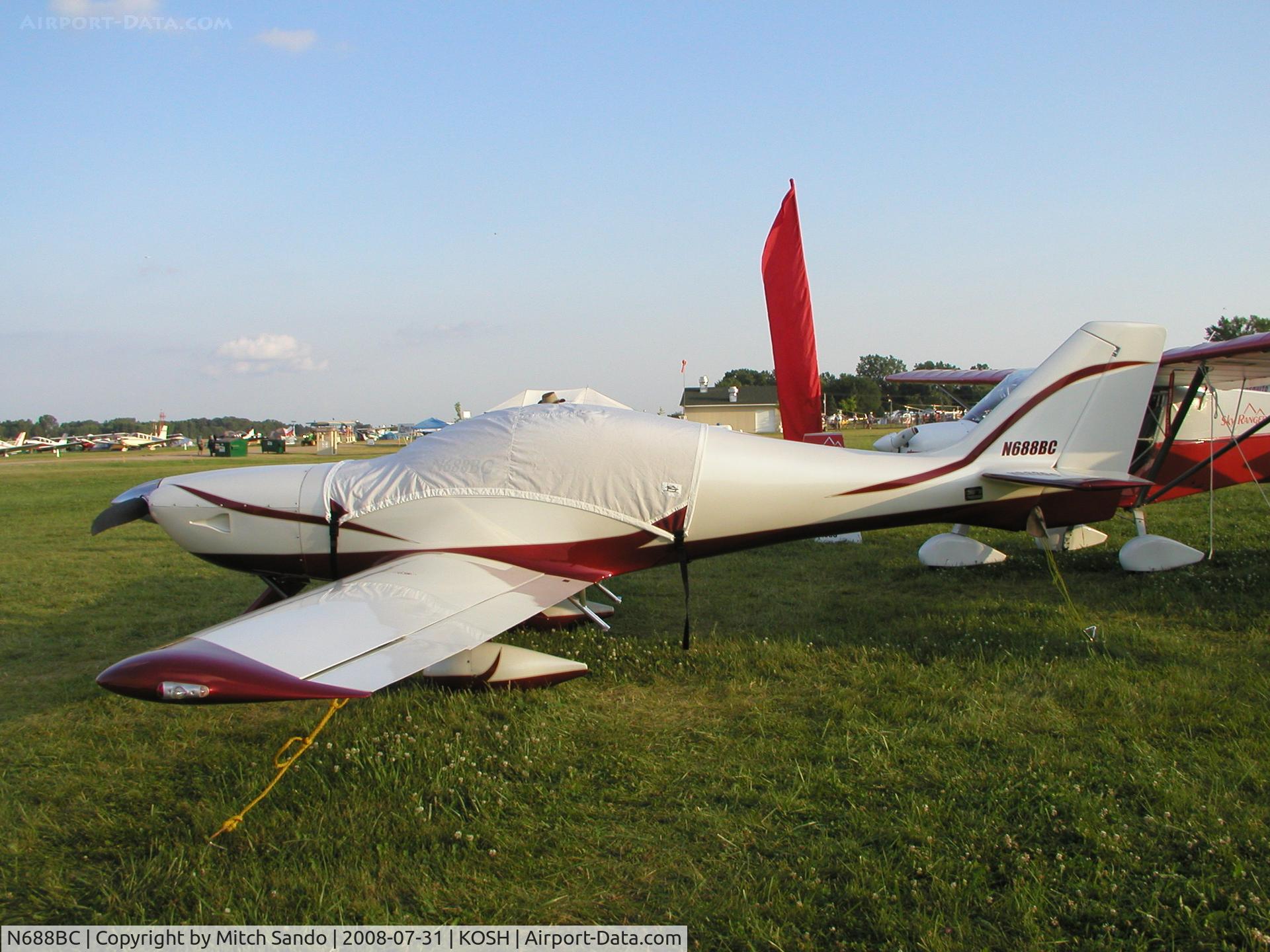 N688BC, Arion Lightning LS-1 C/N 00051, EAA AirVenture 2008.