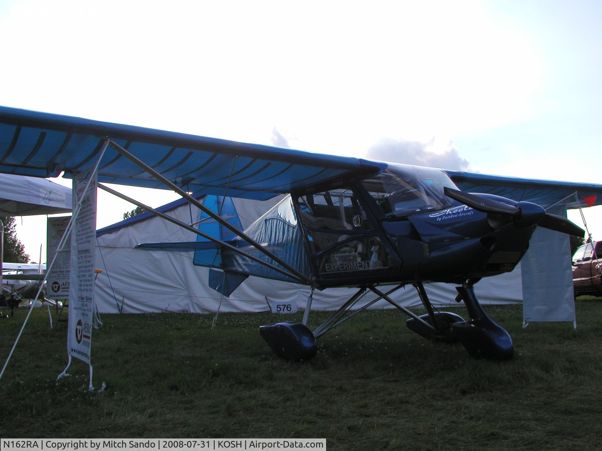 N162RA, 2008 Rainbow Aircraft Cheetah XLS C/N CH089, EAA AirVenture 2008.