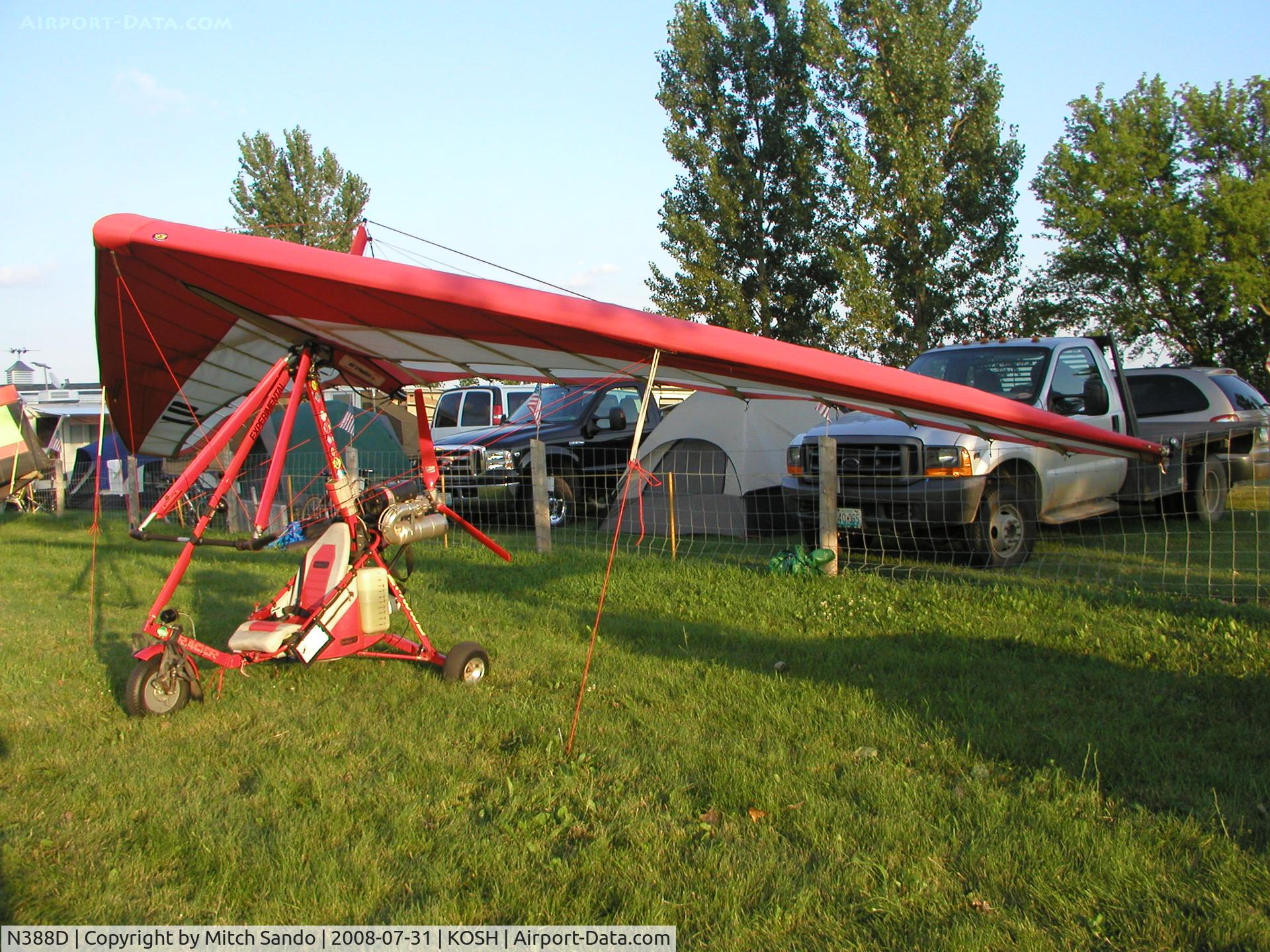 N388D, 1998 Air Creation Racer C/N A02180-2198, EAA AirVenture 2008.