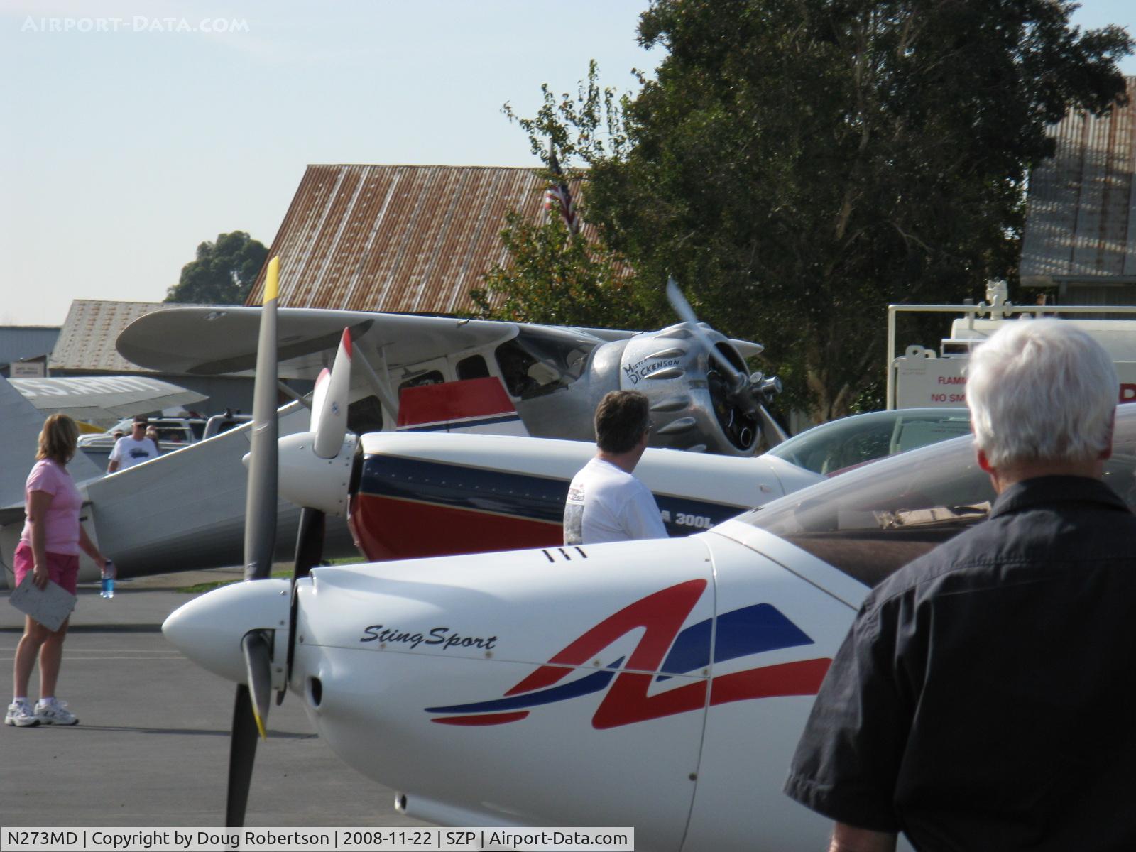 N273MD, 2008 Dickenson Howard DGA-21 (Replicate) C/N 001, Dickenson Howard DGA-21 'Mister Dickenson', P&W R-1340-57 Wasp 600 Hp, 9 & 1/2 years in build, post-First Flight 22 Nov. 2008, taxi through the gathering crowd