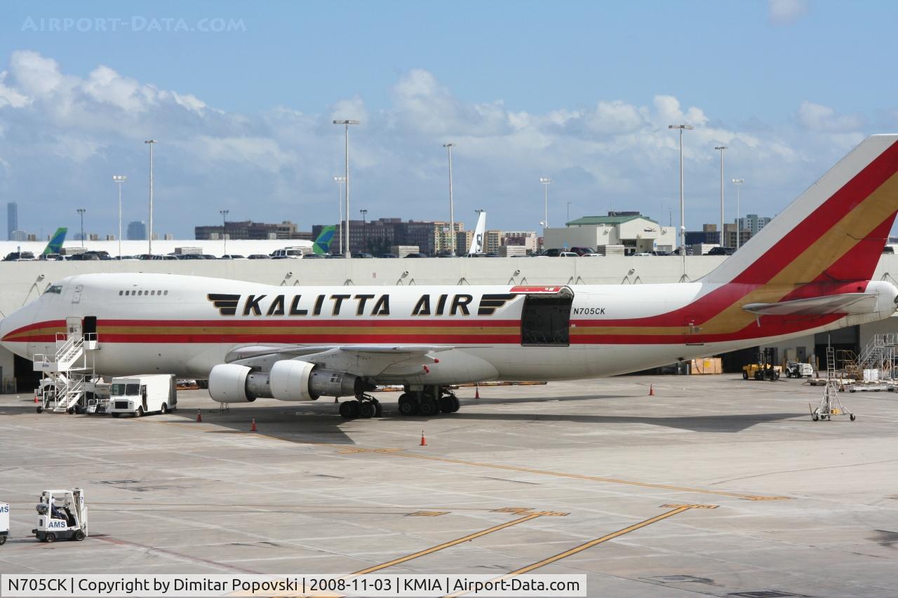 N705CK, 1974 Boeing 747-246F C/N 21034, Kalitta Air