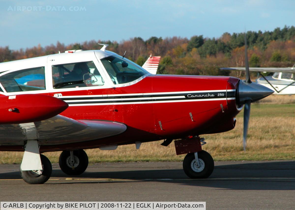 G-ARLB, 1960 Piper PA-24-250 Comanche C/N 24-2352, MY FAVOURITE BLACKBUSHE RESIDENT