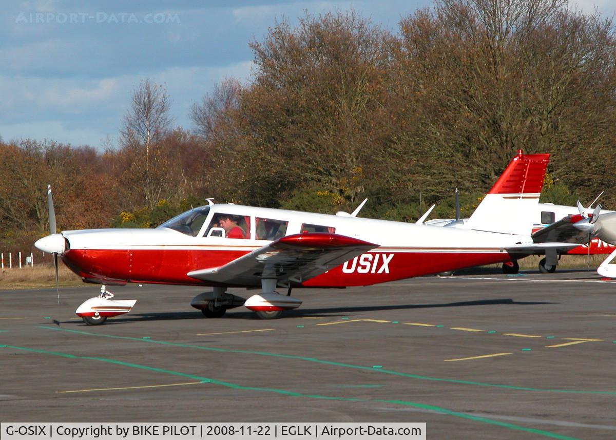 G-OSIX, 1966 Piper PA-32-260 Cherokee Six Cherokee Six C/N 32-499, IN FRONT OF THE TERMINAL