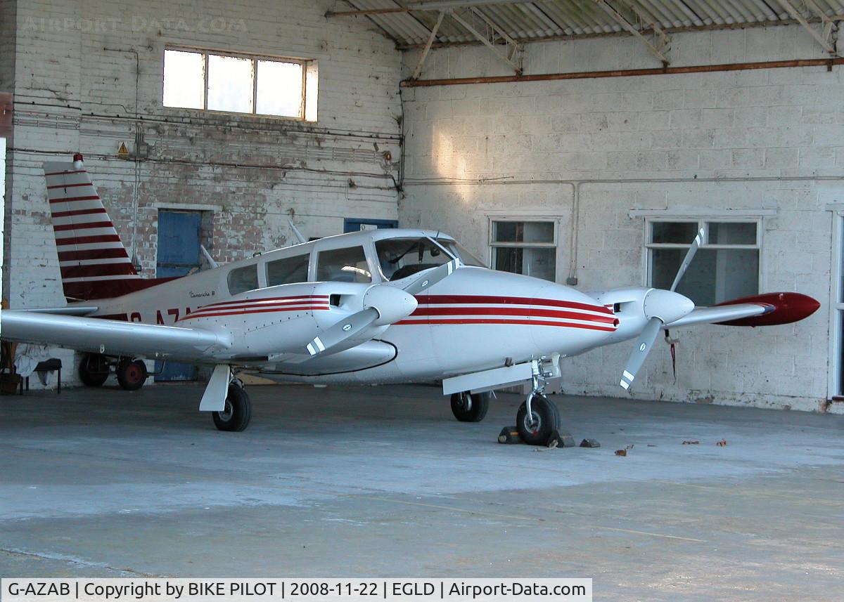 G-AZAB, 1967 Piper PA-30-160 B Twin Comanche C/N 30-1475, PARKED IN THE PILOT CENTRE HANGER
