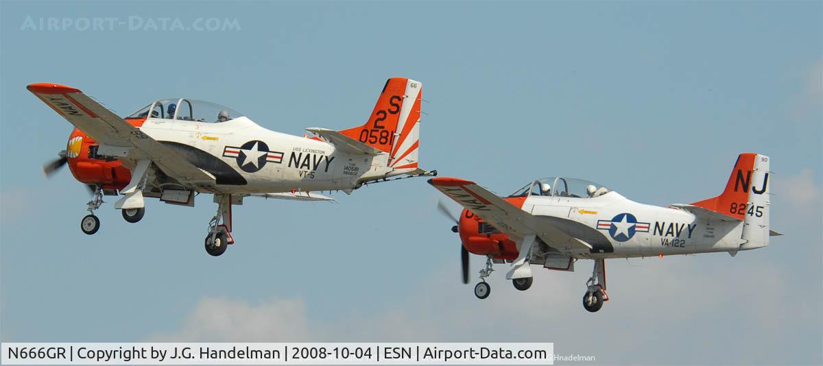 N666GR, 1958 North American T-28C Trojan Trojan C/N 226-158 (140581), Take off at Easton MD