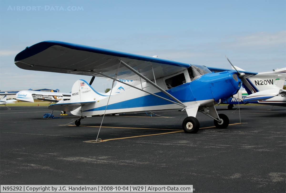 N95292, 1946 Taylorcraft BC12-D C/N 9692, at Bay Bridge Airport MD