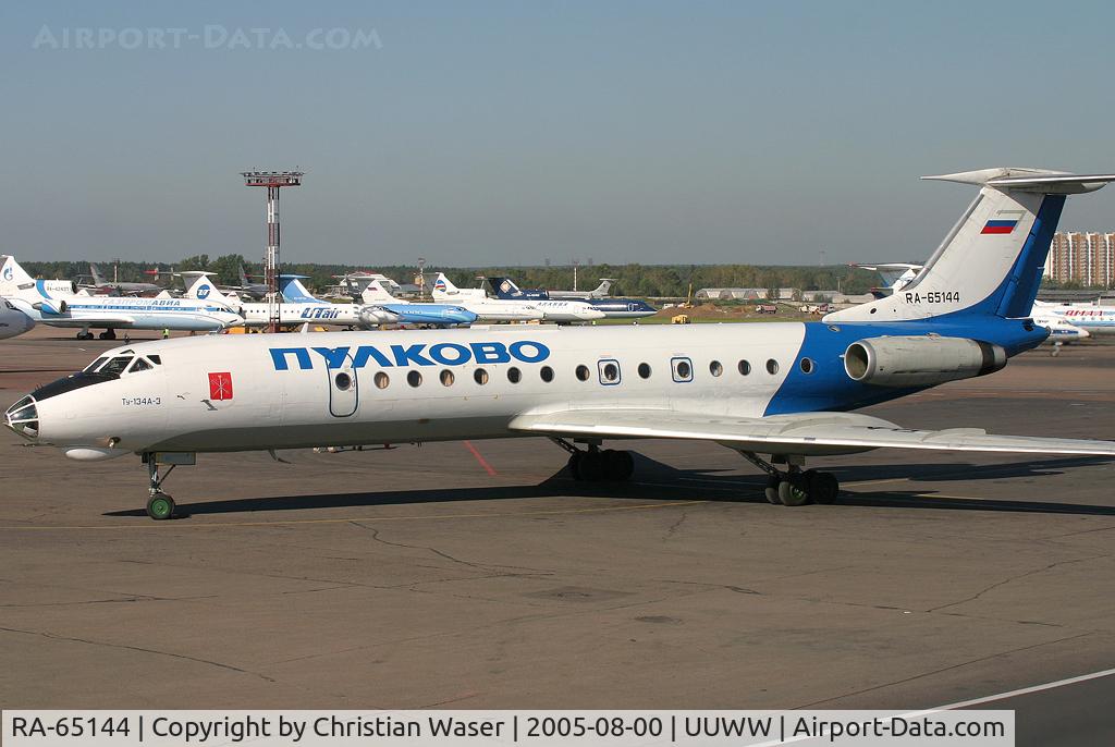 RA-65144, Tupolev Tu-134A-3 C/N 60977, Pulkovo