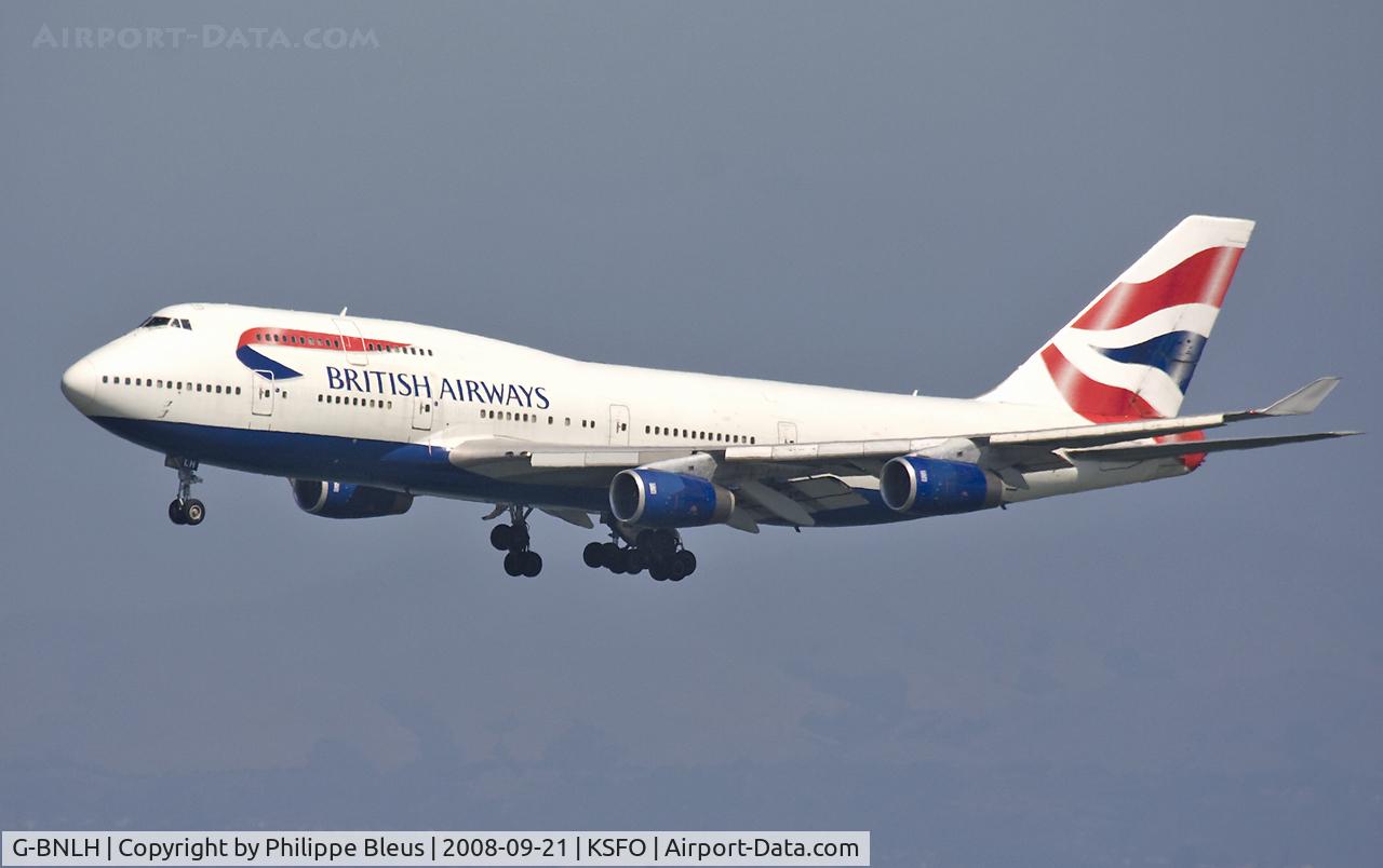 G-BNLH, 1989 Boeing 747-436 C/N 24050, Short final rwy 28L (there was a parallel landing on rwy 28R).