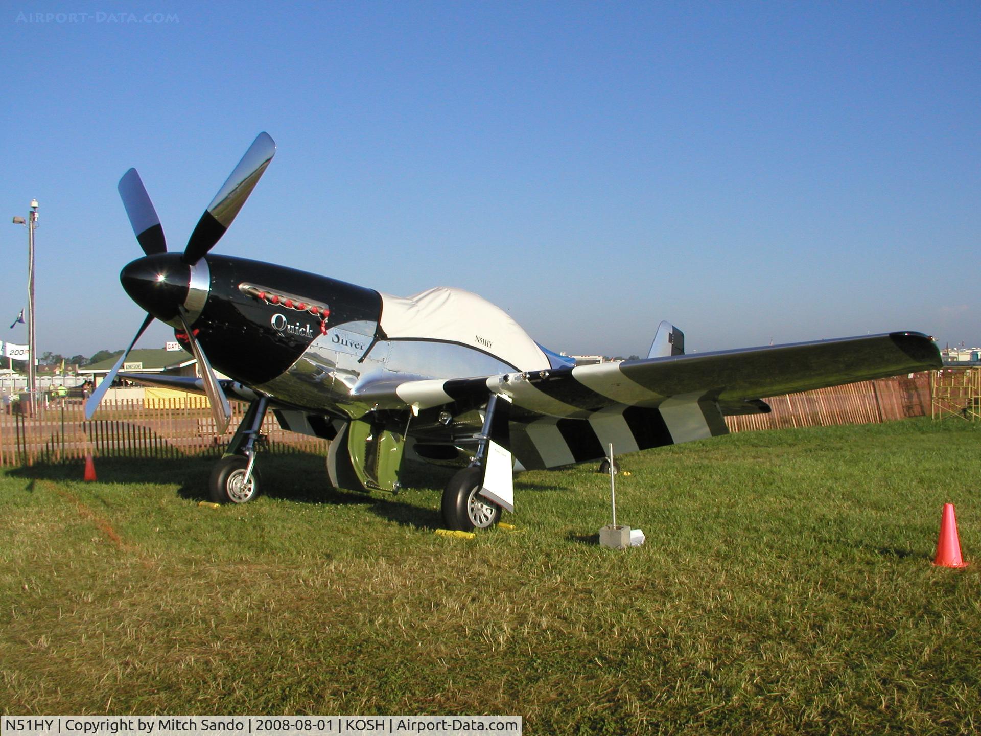 N51HY, 1944 North American P-51D Mustang C/N 124-48192, EAA AirVenture 2008.
