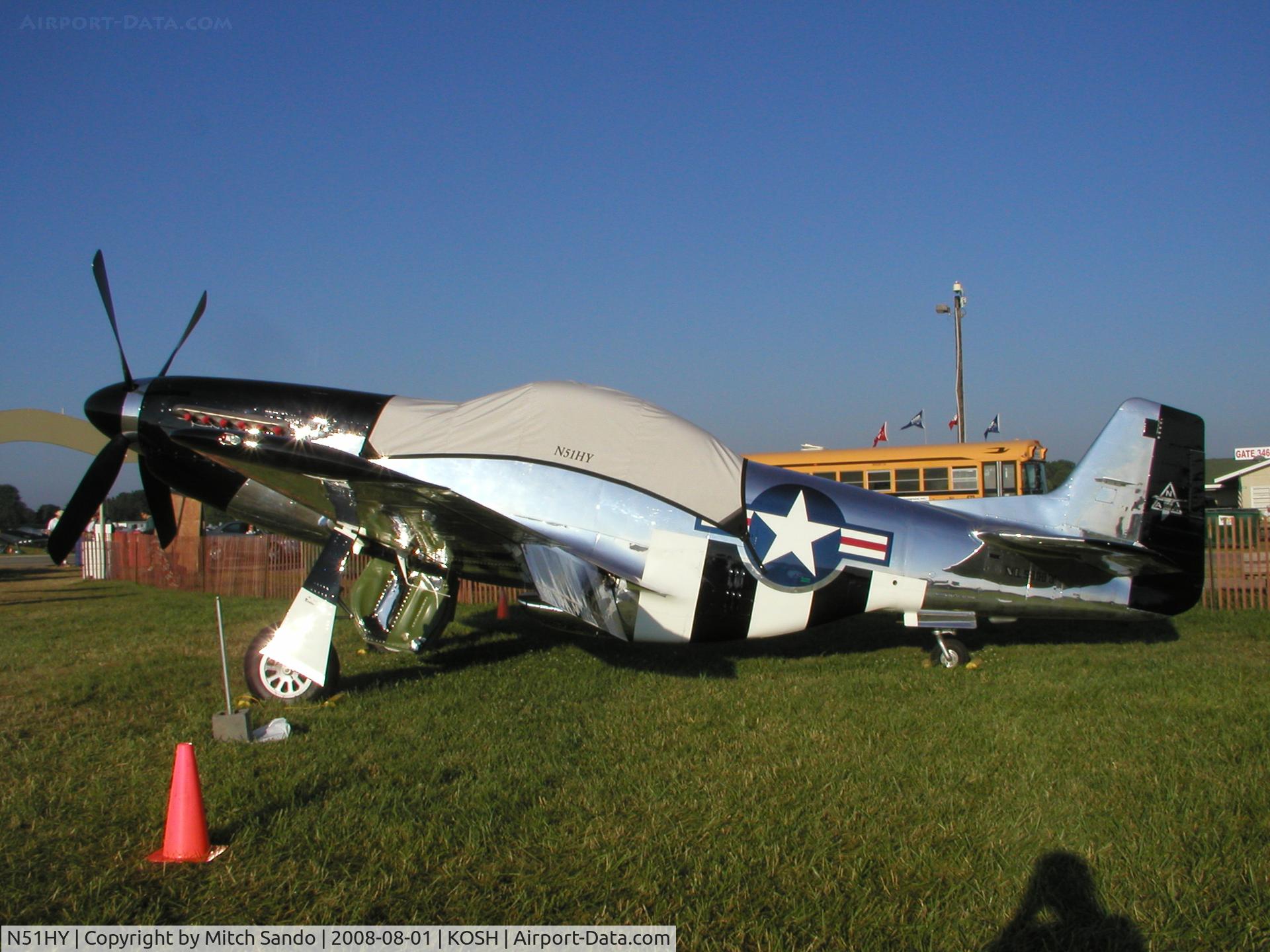 N51HY, 1944 North American P-51D Mustang C/N 124-48192, EAA AirVenture 2008.