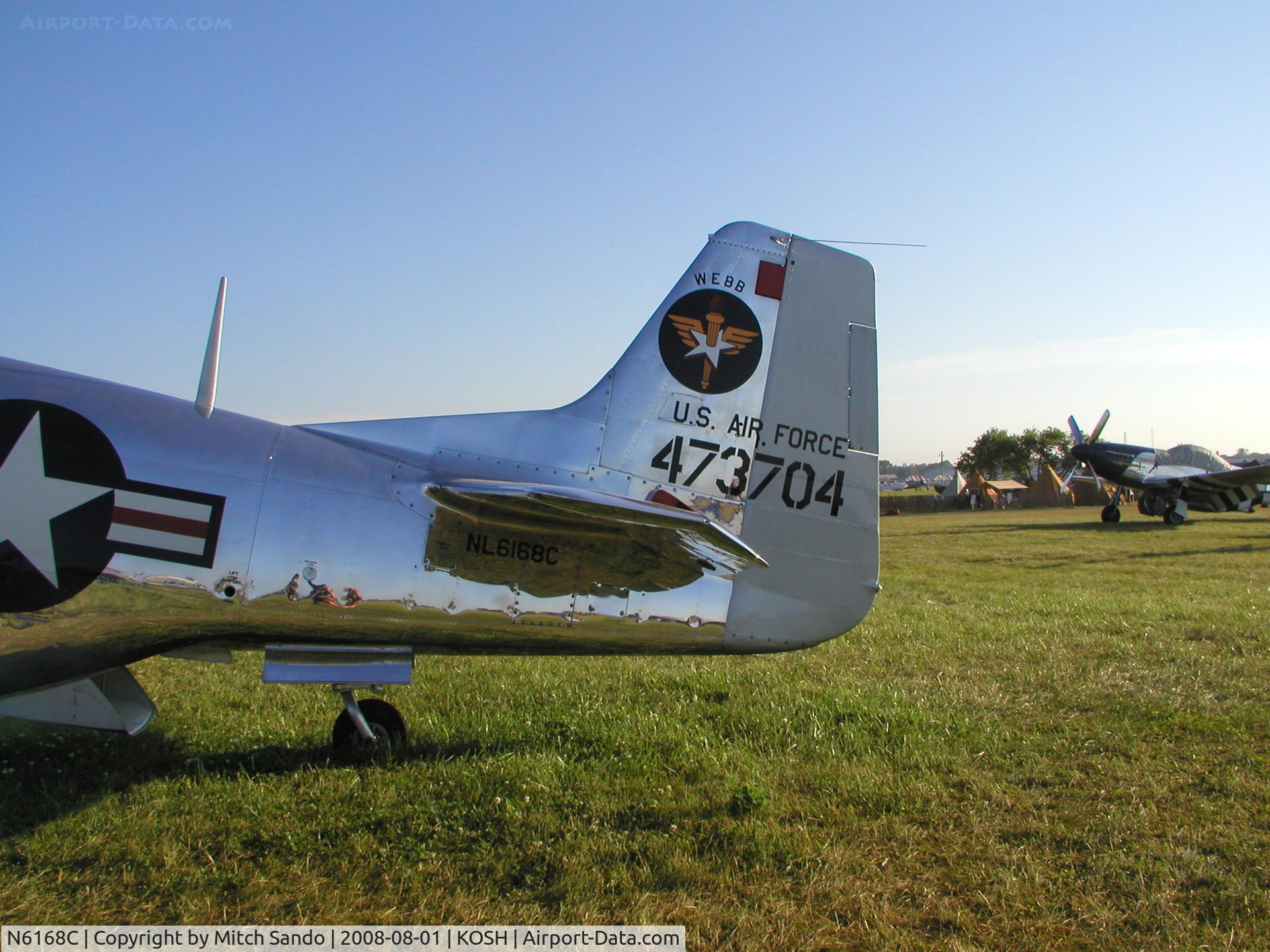 N6168C, 1944 North American P-51D Mustang C/N 44-73704, EAA AirVenture 2008.