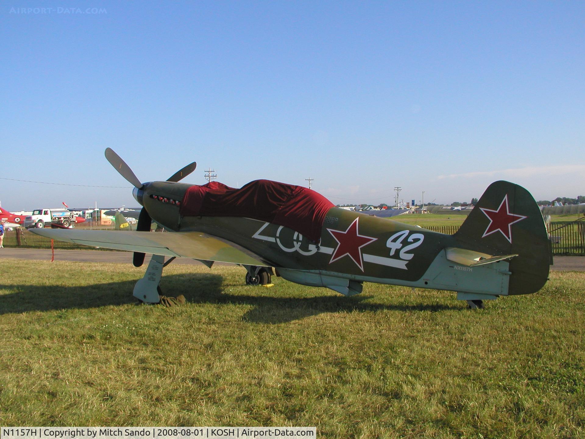 N1157H, 1994 Yakovlev Yak-9U-M C/N 0470402, EAA AirVenture 2008.