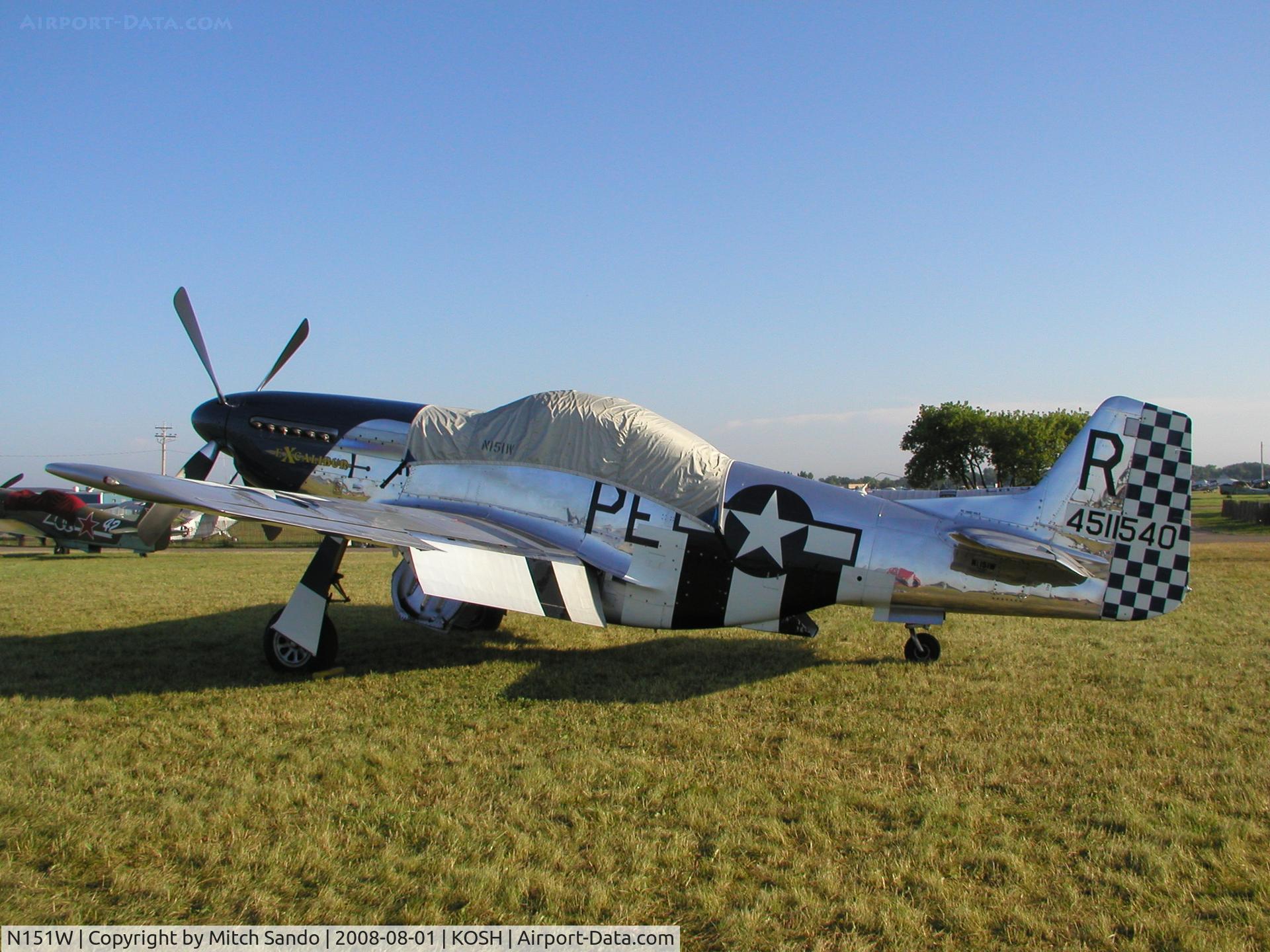 N151W, 1945 North American F-51D Mustang C/N 124-48293, EAA AirVenture 2008.