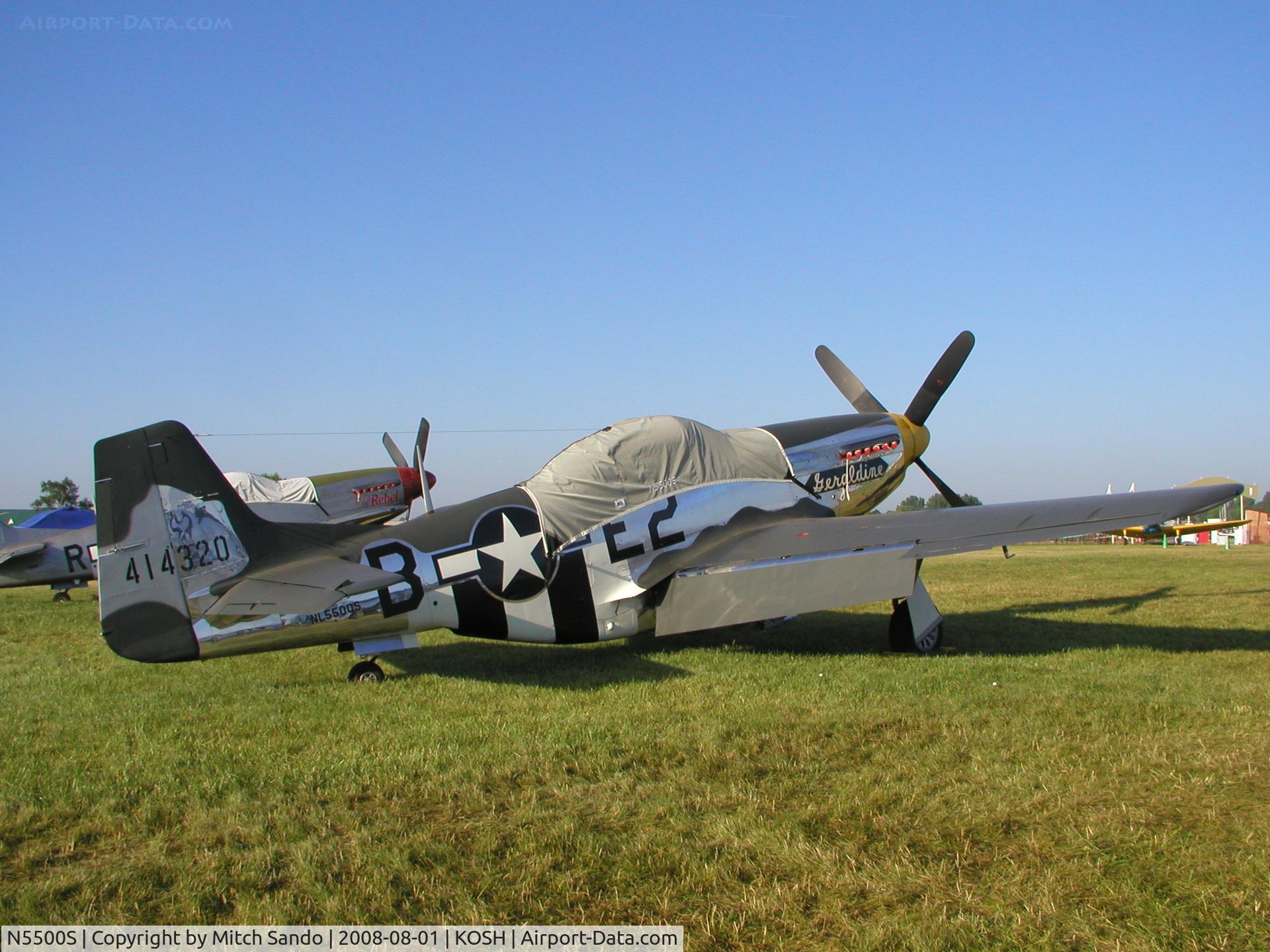 N5500S, 1944 North American F-51D Mustang C/N 44-63655, EAA AirVenture 2008.